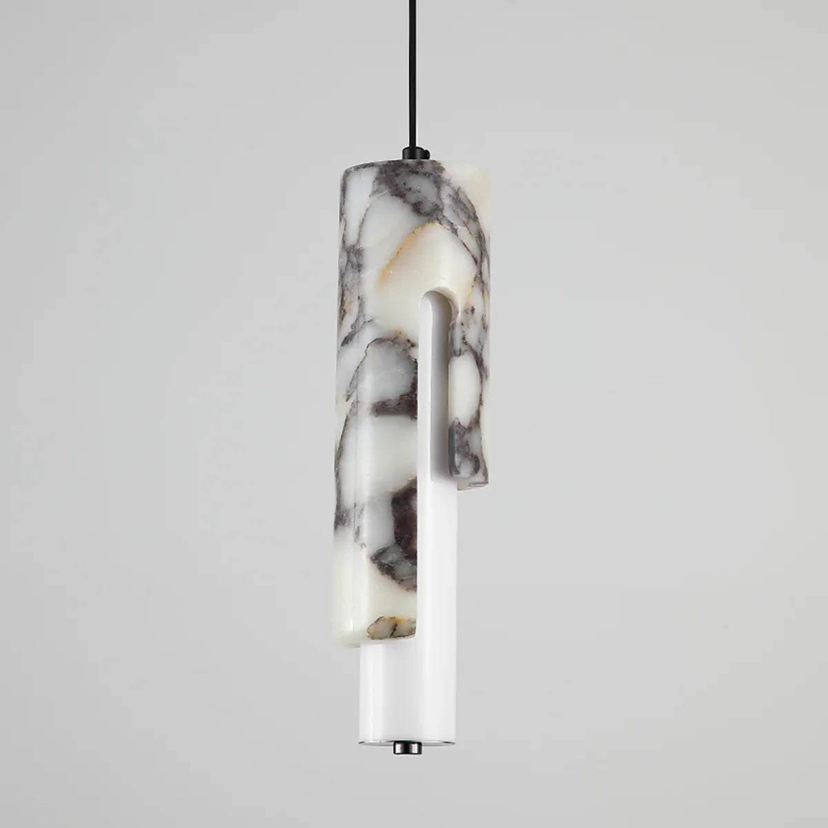 Marble Vein Pendant Light – LED Ambient Pendant Fixture Warm Glow In Natural Marble Vein Modern Interiors