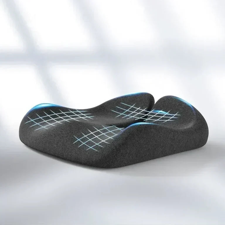 Contourex Seat Cushion – Memory Foam Orthopedic Office Chair Car Seat Coccyx Tailbone Relief Pad