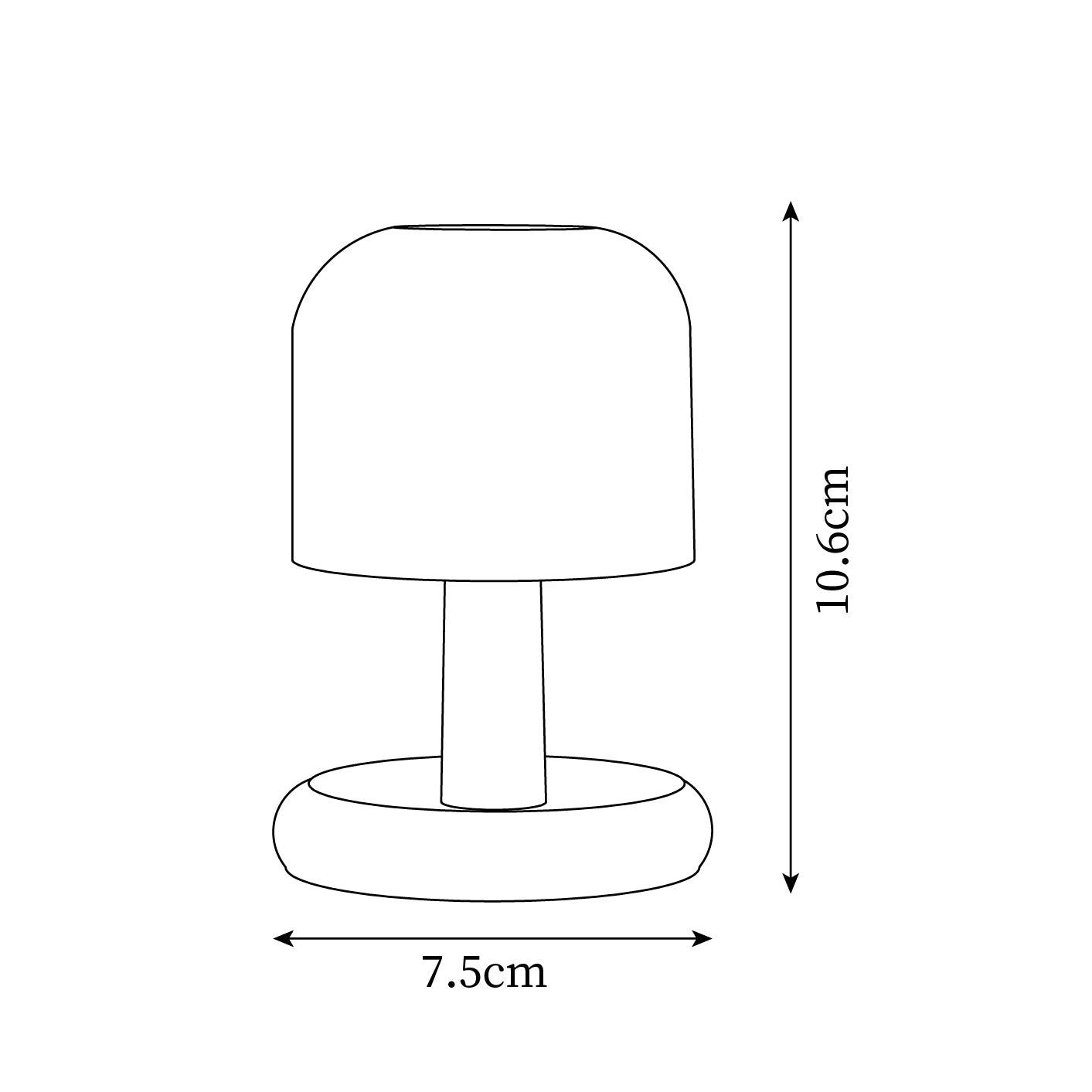 Petal Ember Table Lamp – Rechargeable LED Table Lamp Warm Ambient Light Bedroom Desk
