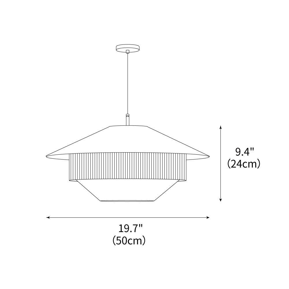 Woven Tide Pendant Light – Fabric Pendant Ceiling Lighting Fixture