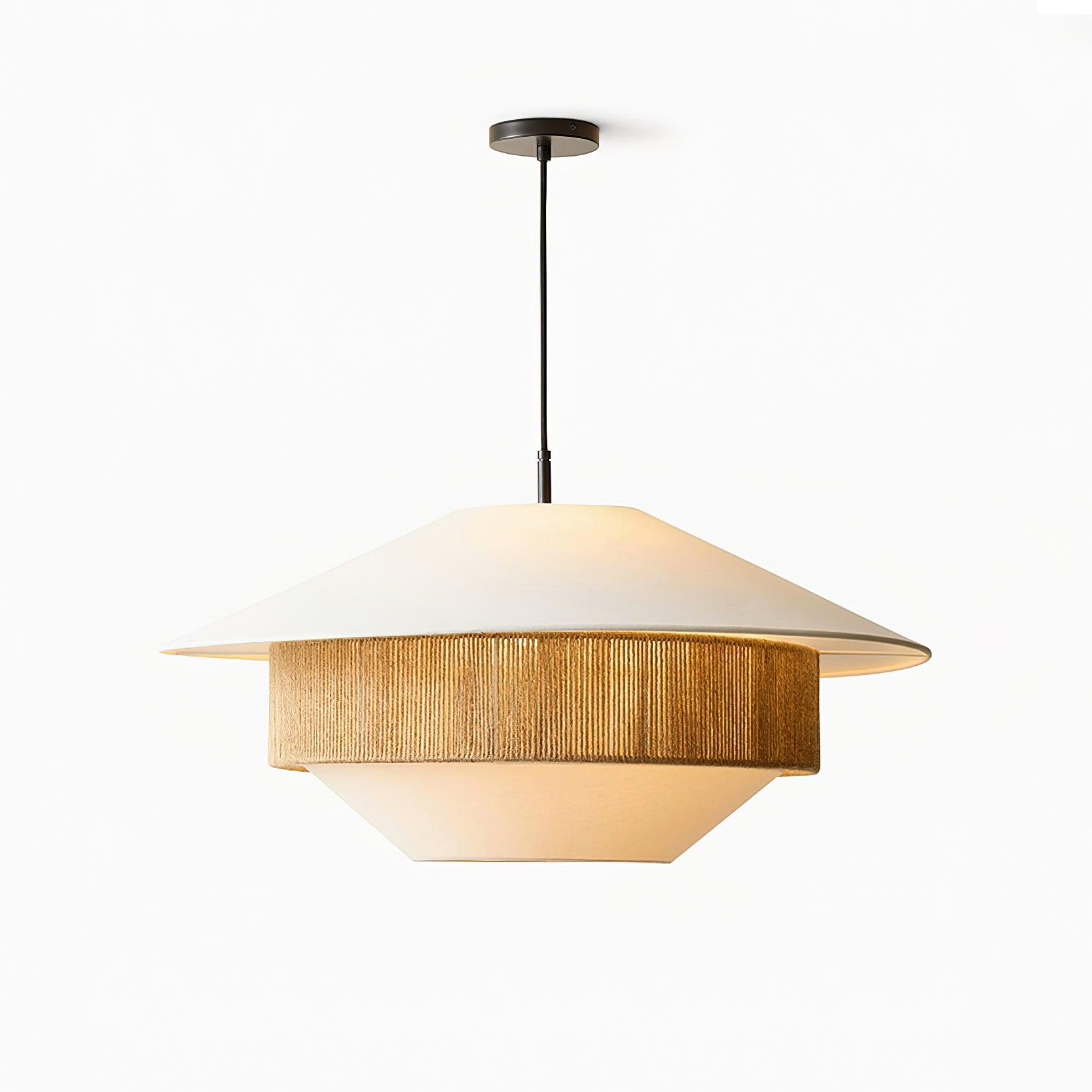 Woven Tide Pendant Light – Fabric Pendant Ceiling Lighting Fixture
