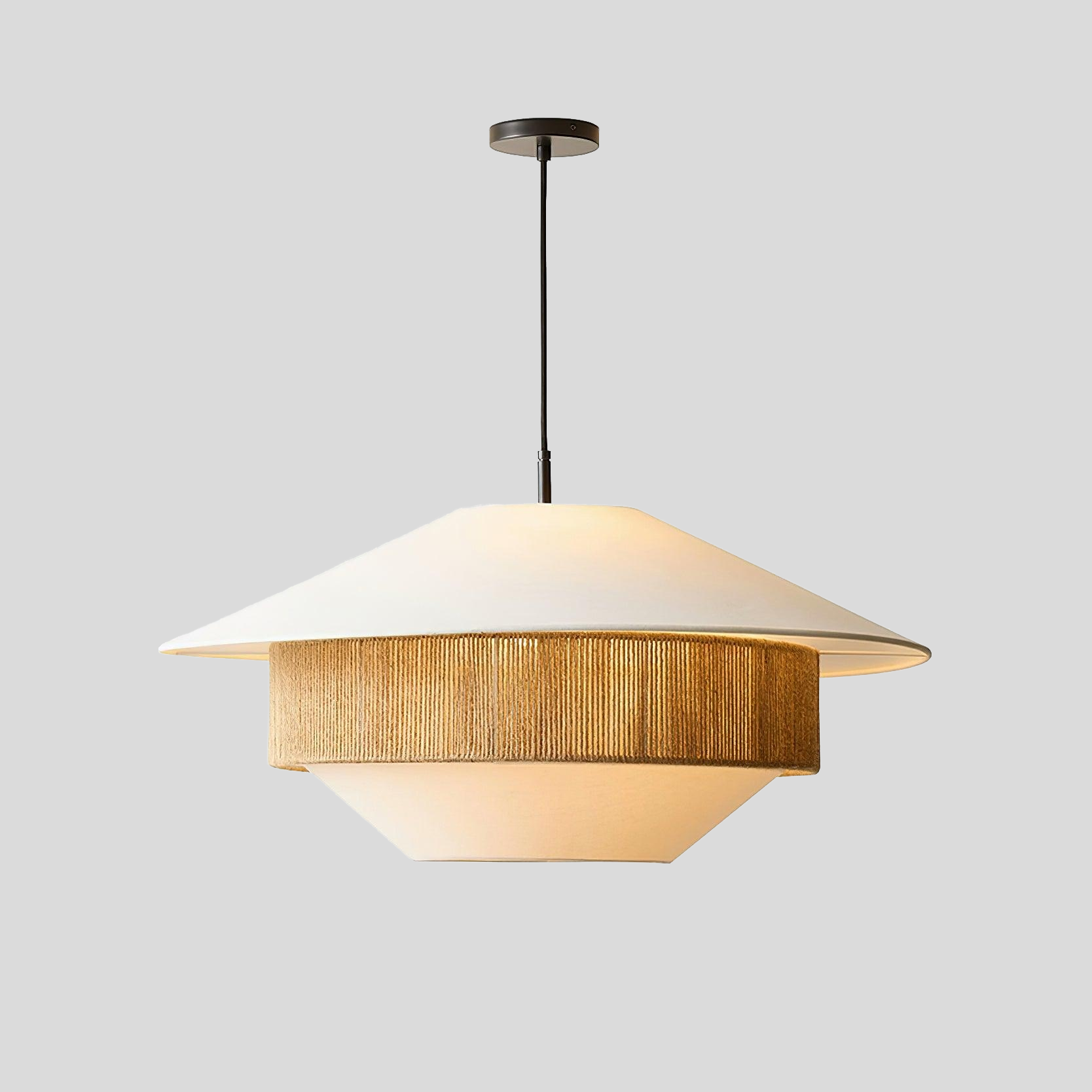 Woven Tide Pendant Light – Fabric Pendant Ceiling Lighting Fixture
