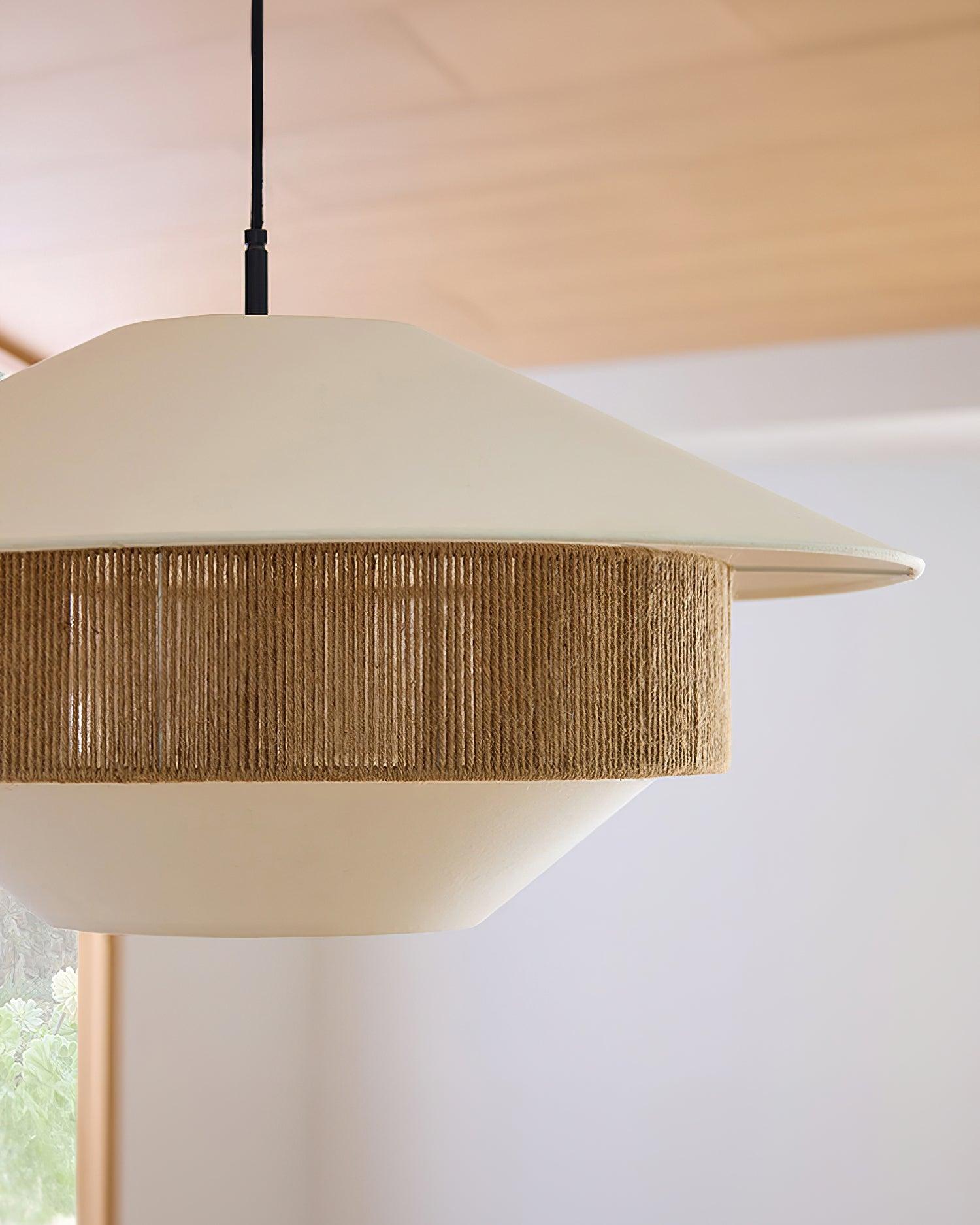 Woven Tide Pendant Light – Fabric Pendant Ceiling Lighting Fixture