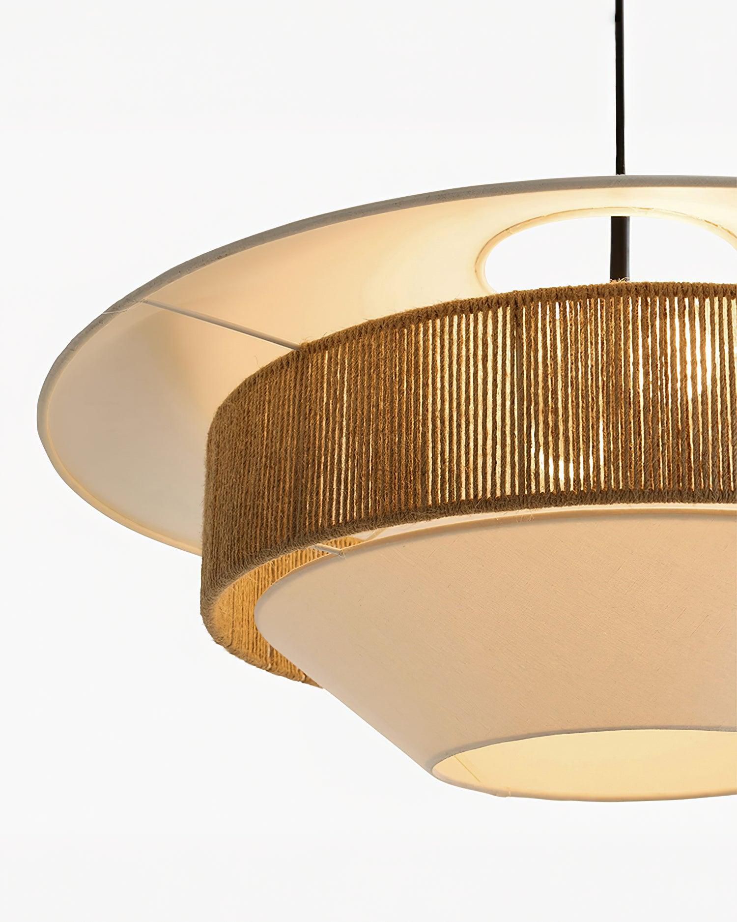 Woven Tide Pendant Light – Fabric Pendant Ceiling Lighting Fixture