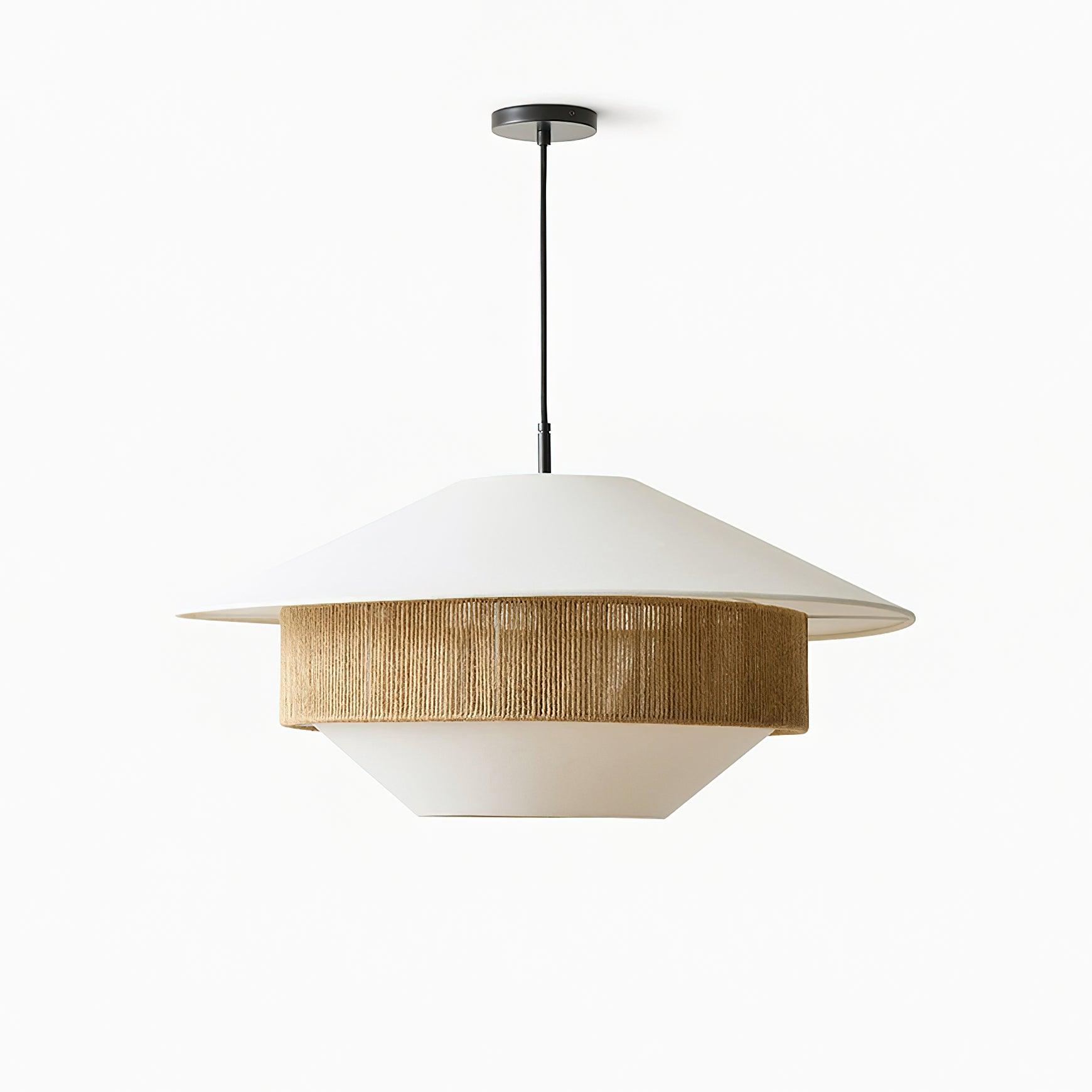 Woven Tide Pendant Light – Fabric Pendant Ceiling Lighting Fixture