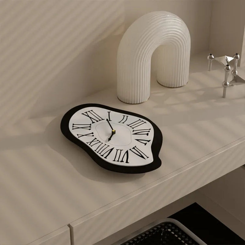 Meltvale Wall Clock – Modern Surreal Silent Roman Numeral Decorative Living Room Bedroom