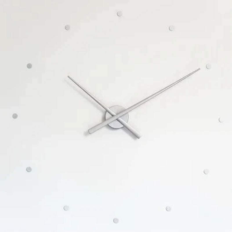 Cronos Minimalist Wall Clock – Large Modern Silent Black Metal Decorative Living Room Bedroom