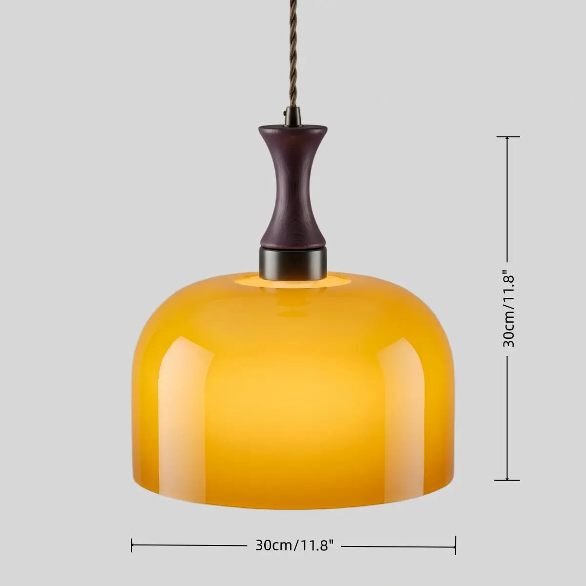 Sorello Pendant Light – Glass Dome Ceiling Light Fixture Kitchen Island Dining Room Decorative Lighting