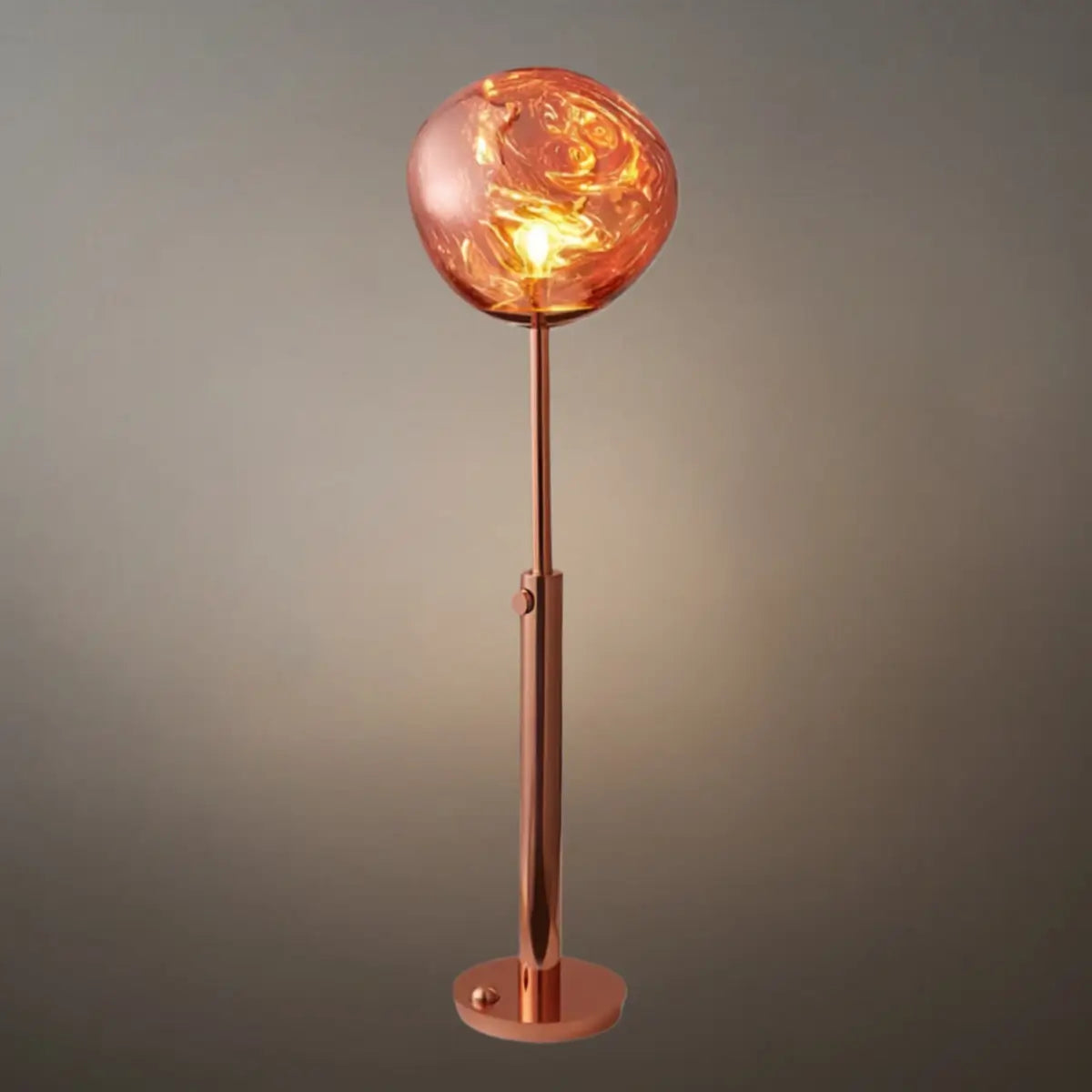 Orben Glass Floor Lamp – Modern Living Room Standing Light Adjustable Chrome Bedroom Decorative Lighting