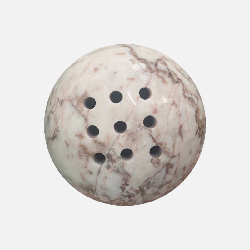 Terraza Stone Incense Burner – Natural Marble Travertine Bowl Aromatherapy Home Decor
