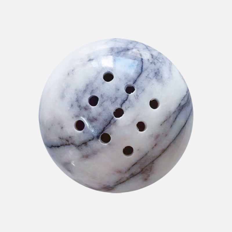 Terraza Stone Incense Burner – Natural Marble Travertine Bowl Aromatherapy Home Decor