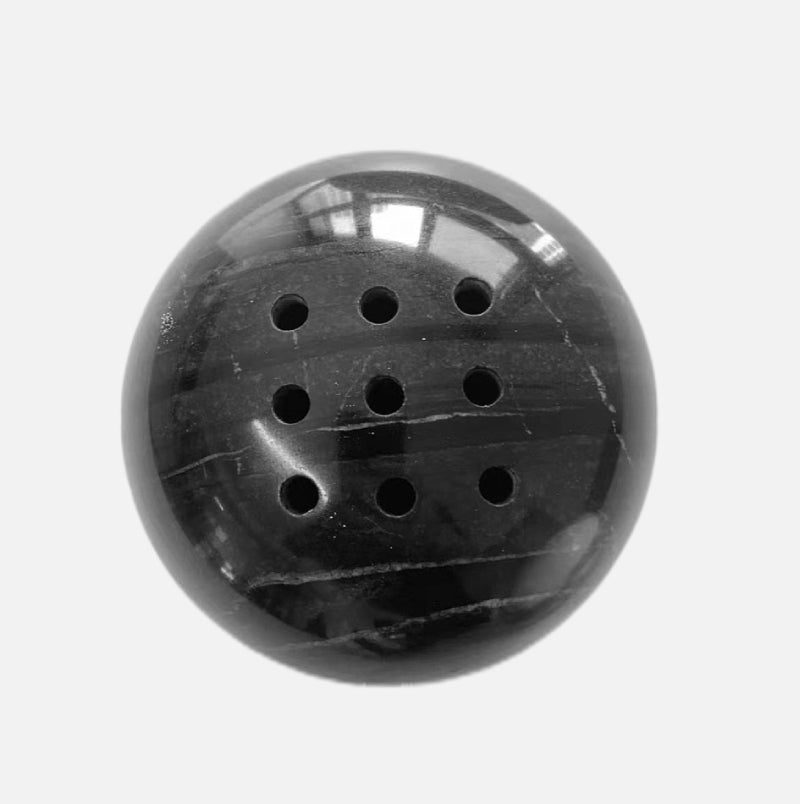 Terraza Stone Incense Burner – Natural Marble Travertine Bowl Aromatherapy Home Decor