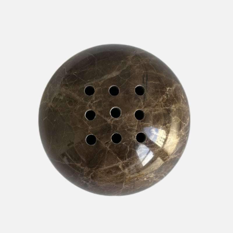 Terraza Stone Incense Burner – Natural Marble Travertine Bowl Aromatherapy Home Decor