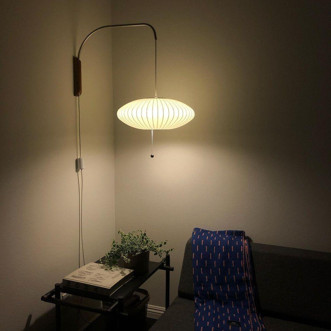 Orbix Swing Arm Wall Lamp – Adjustable Plug-In Wall Lighting Fixture