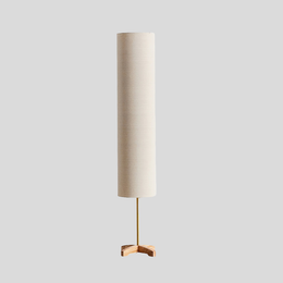 Tavira Linen Floor Lamp – Modern Tall Fabric Standing Light Living Room Corner Lighting