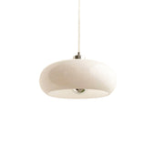 Retro Glass Dome Pendant Light – Mid-Century Modern LED Ceiling Fixture for Dining and Living Spaces