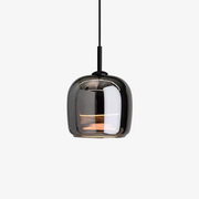 Smoked Glass Pendant Light – Modern Hanging Ceiling Fixture