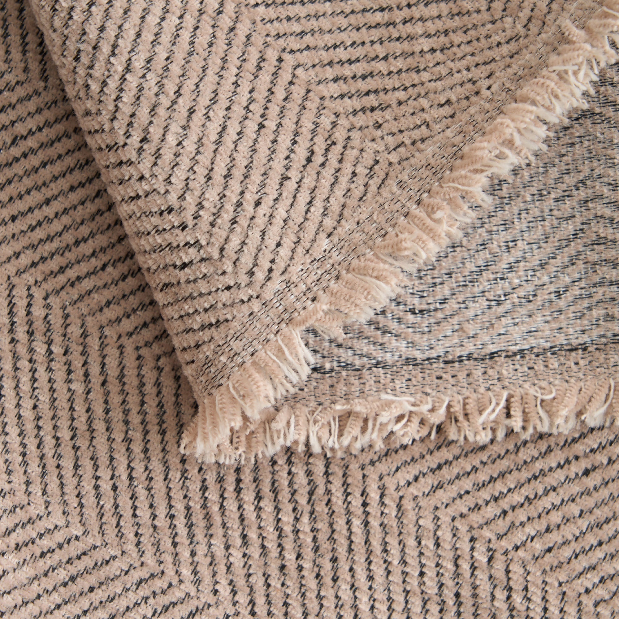 Herringbone Sofa Throw – Textured Cotton Couch Cover Slipcover Living Room Bedroom Furniture Protector
