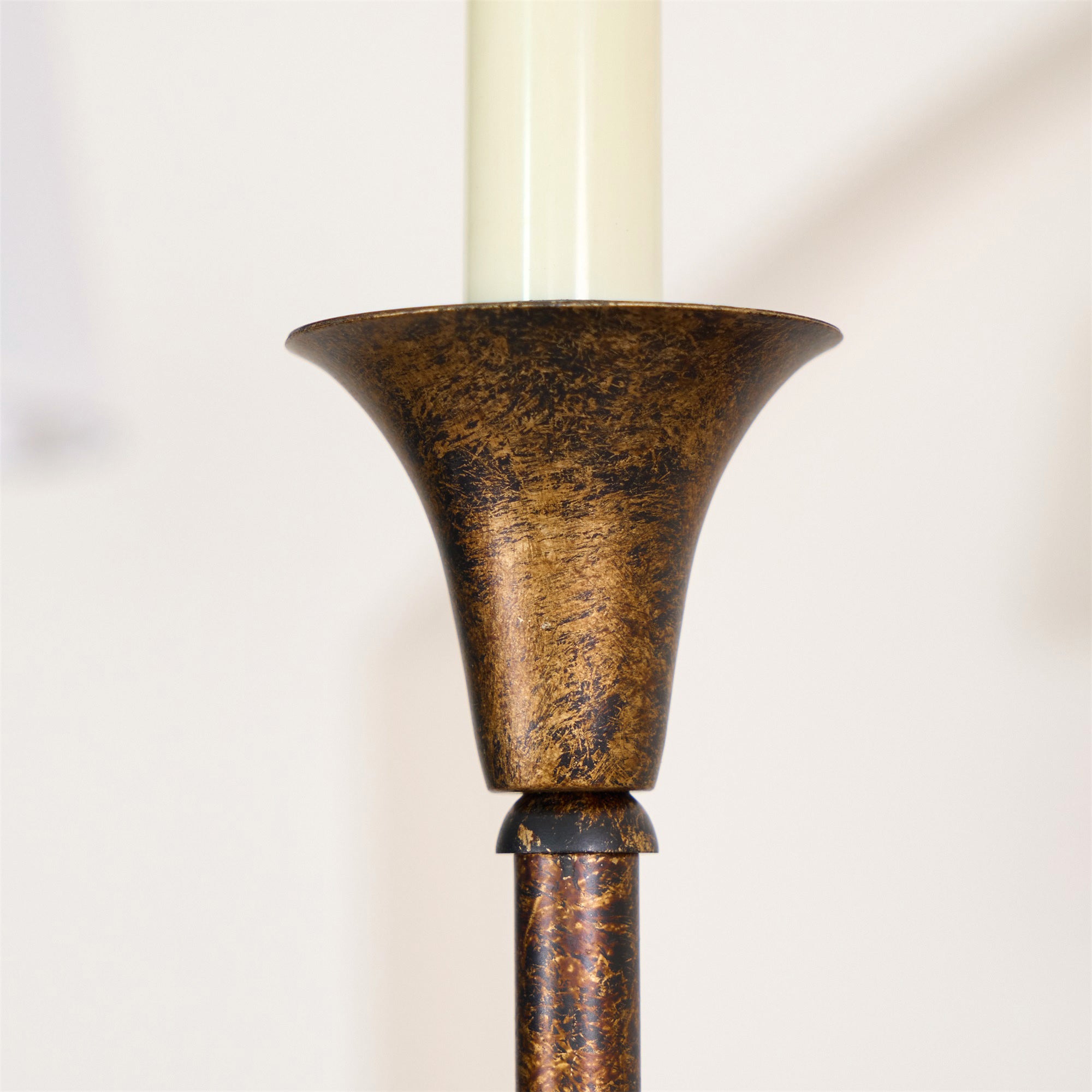 Grande Linear Chandelier - Classic Brass Multi-Arm Dining Pendant Light