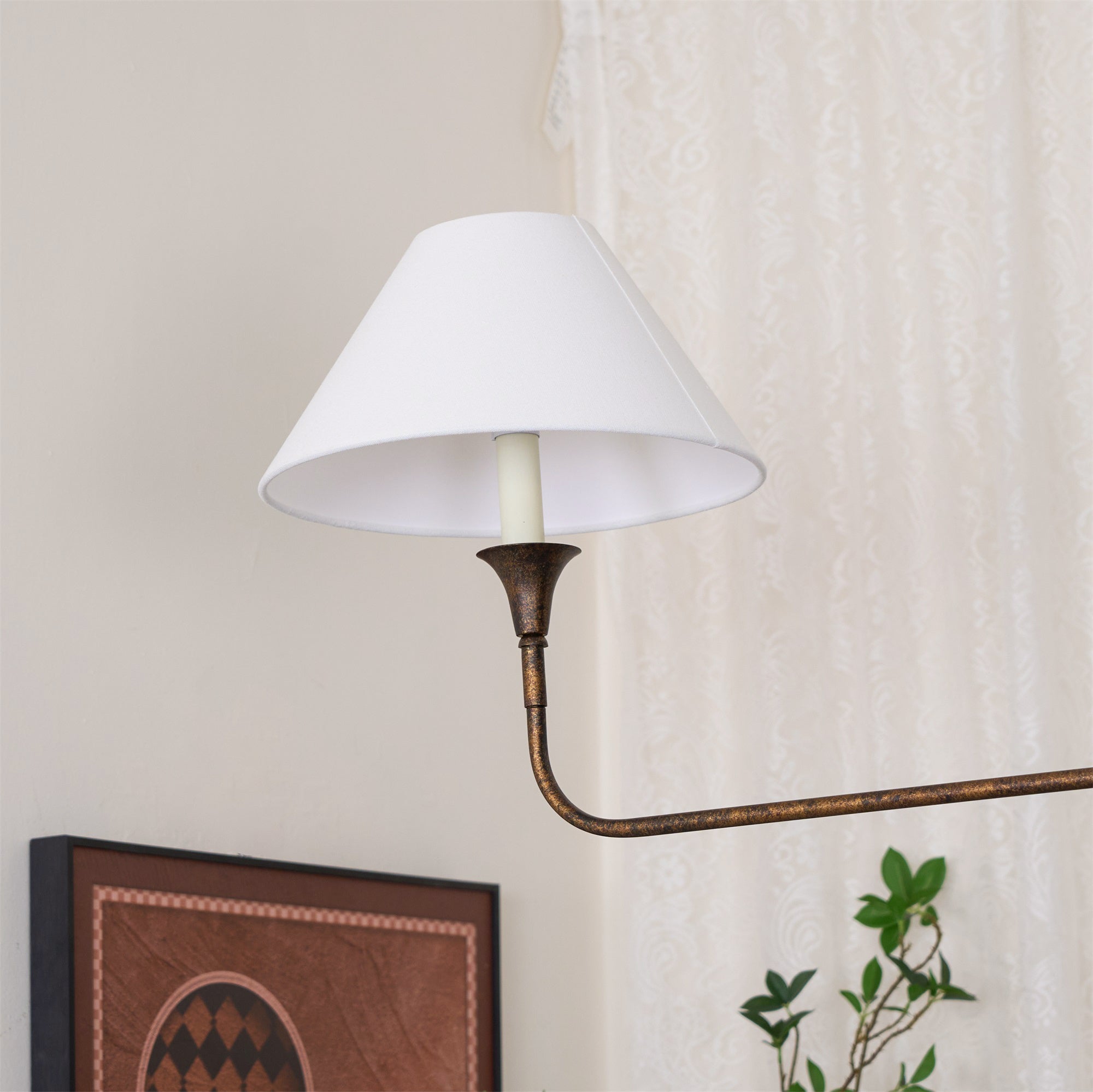 Grande Linear Chandelier - Classic Brass Multi-Arm Dining Pendant Light