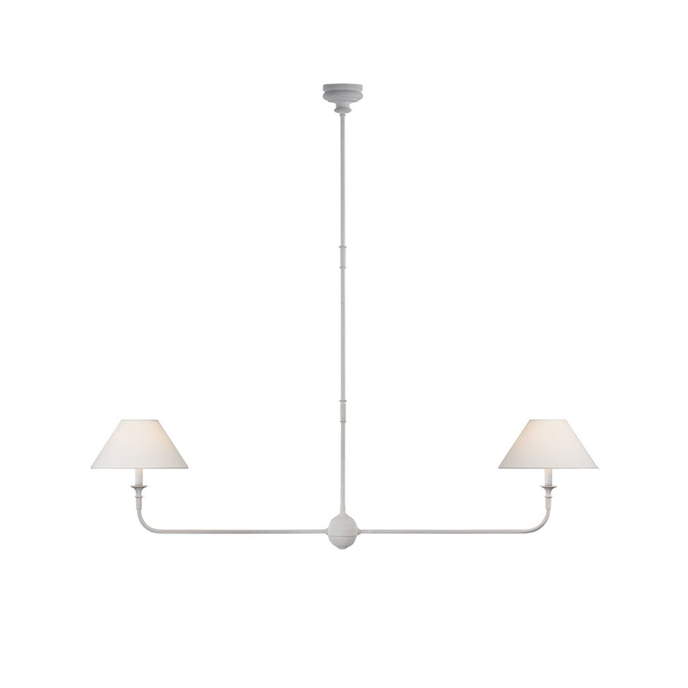 Grande Linear Chandelier - Classic Brass Multi-Arm Dining Pendant Light