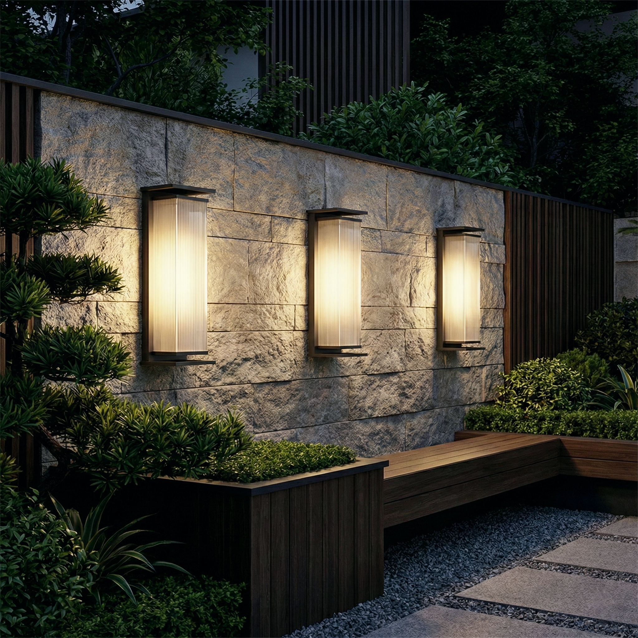 Coastal Box Wall Lamp – LED Outdoor Modern Wall Lighting Fixture Weather-Resistant Stainless Steel