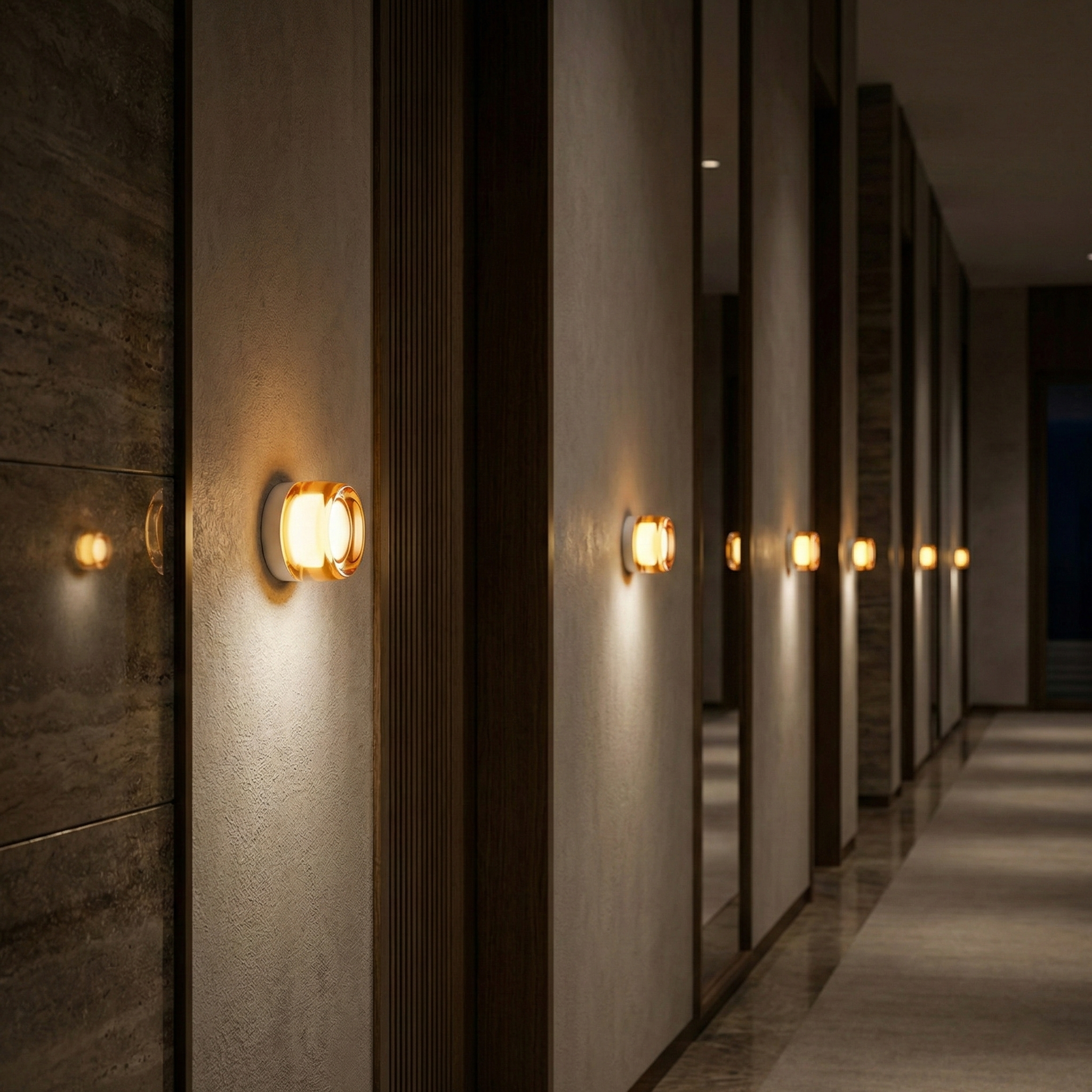 Calm Pebble Wall Sconce – LED Indoor Modern Wall Lighting Fixture Hallways Living Rooms Kitchens