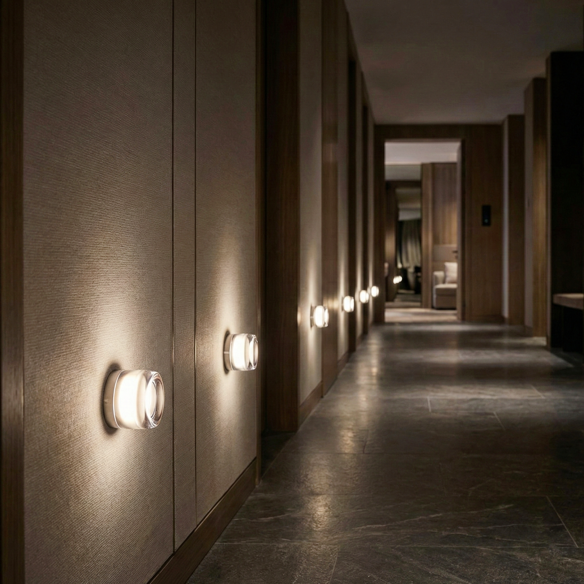 Calm Pebble Wall Sconce – LED Indoor Modern Wall Lighting Fixture Hallways Living Rooms Kitchens