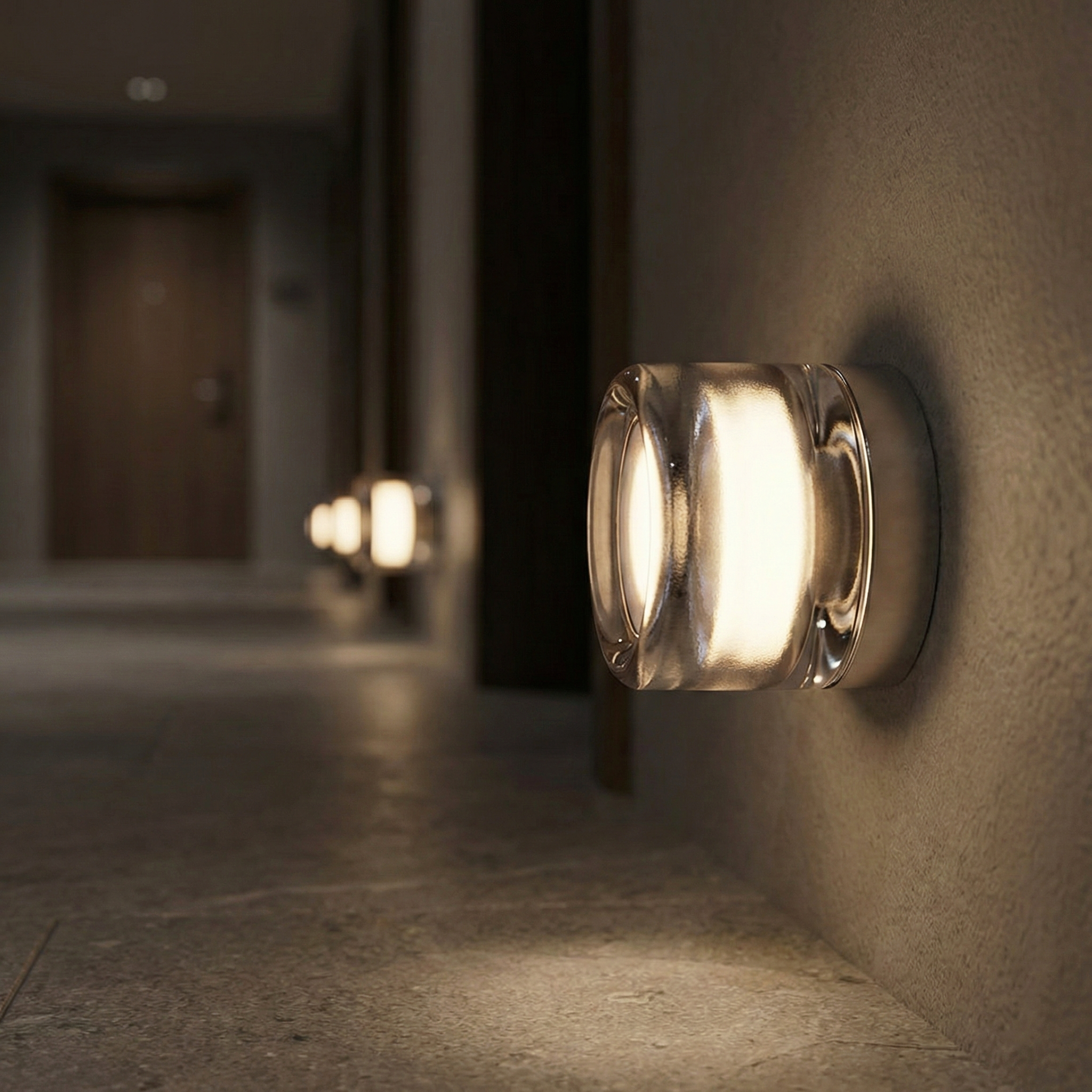 Calm Pebble Wall Sconce – LED Indoor Modern Wall Lighting Fixture Hallways Living Rooms Kitchens