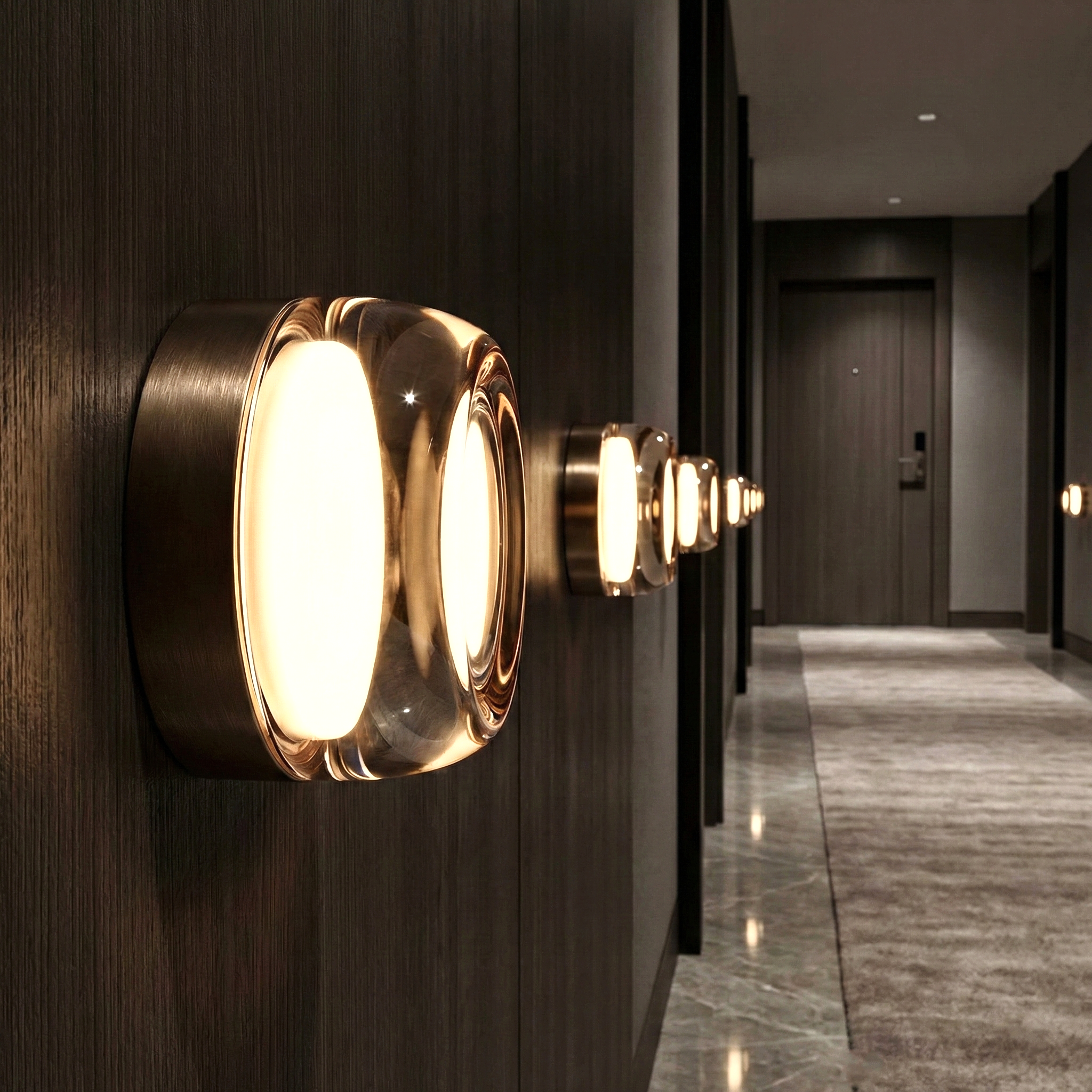 Calm Pebble Wall Sconce – LED Indoor Modern Wall Lighting Fixture Hallways Living Rooms Kitchens