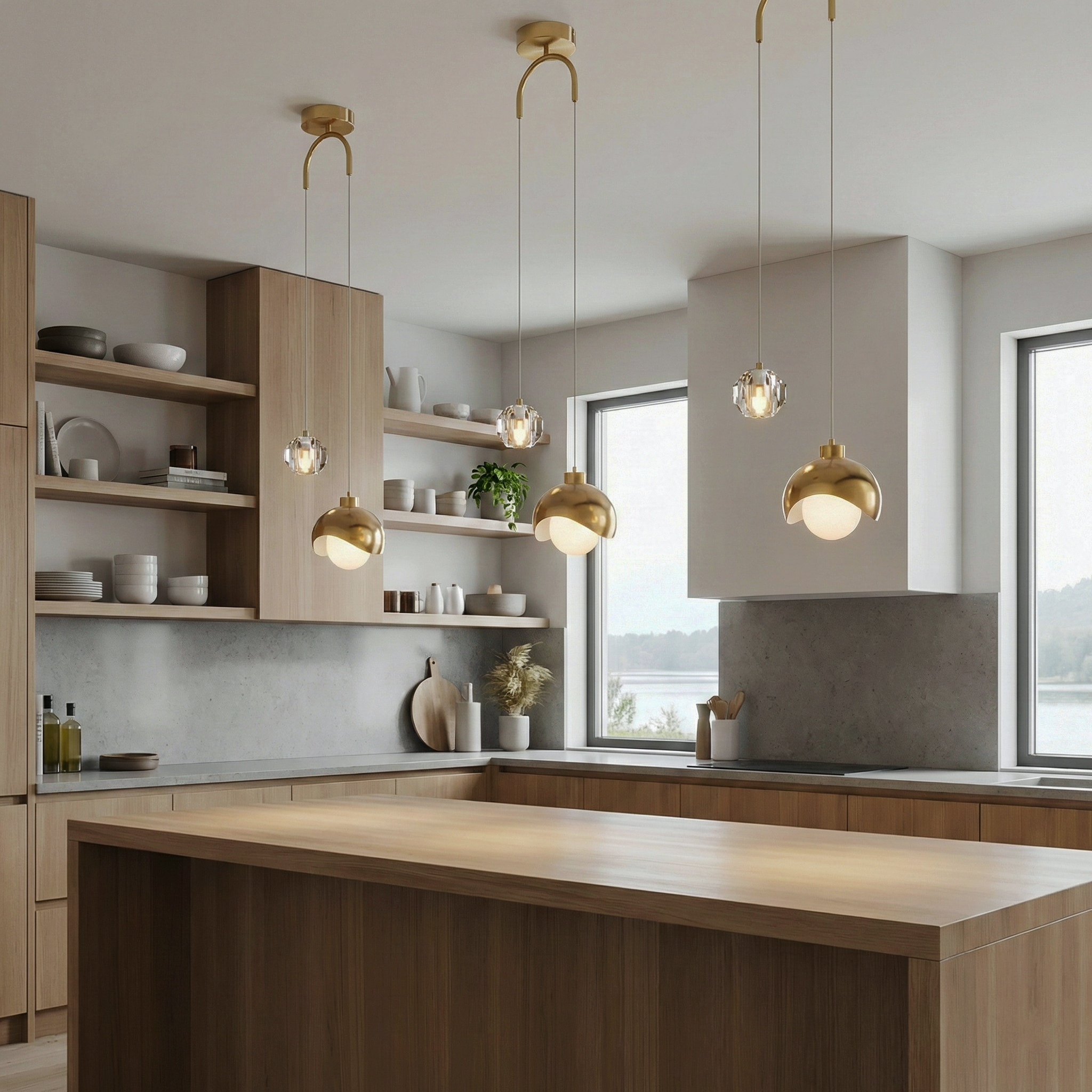 Subtle Glow Pendant Light - LED Architectural Pendant Light Modern Interiors Residential Spaces Subtle Halo Glow