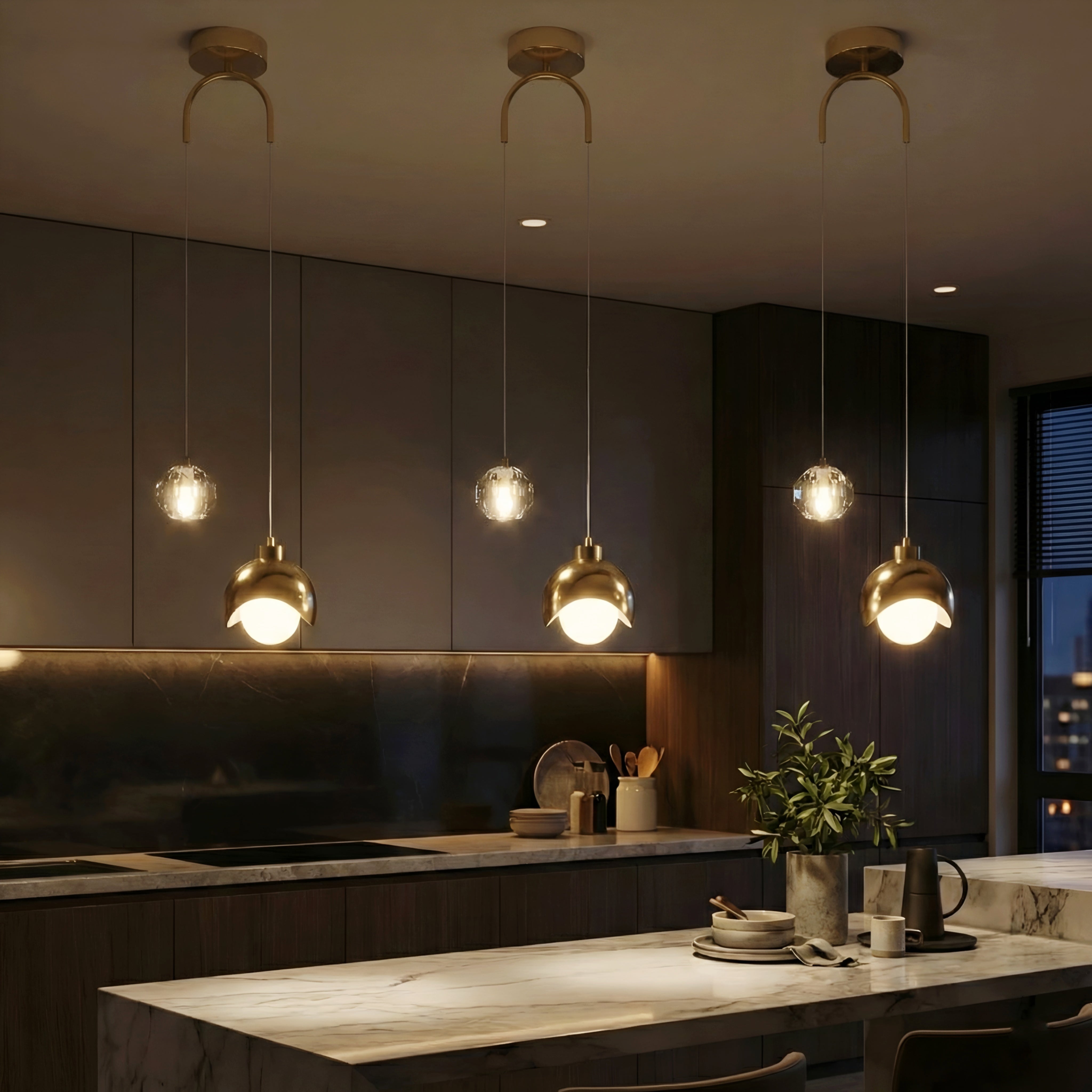 Subtle Glow Pendant Light - LED Architectural Pendant Light Modern Interiors Residential Spaces Subtle Halo Glow