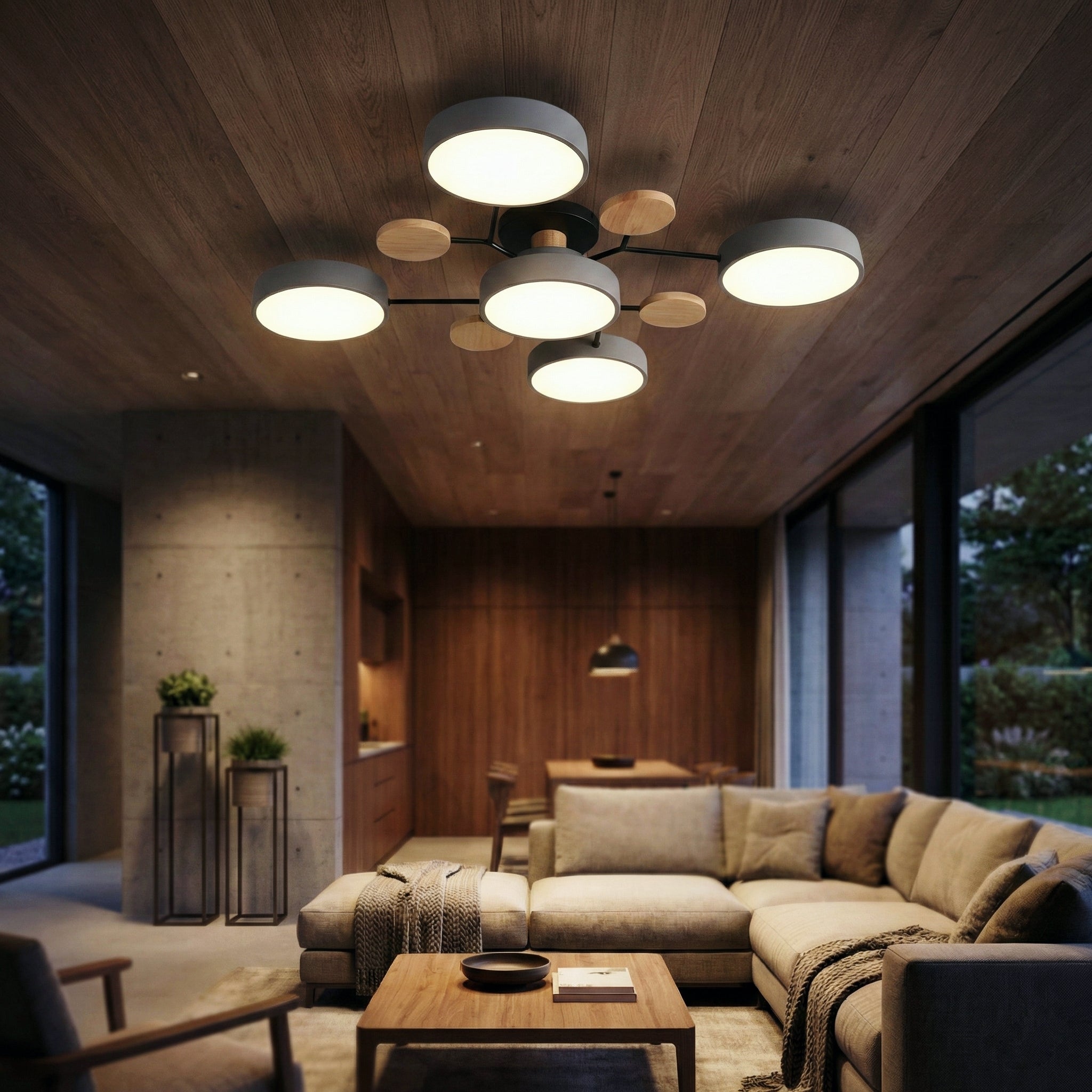 Verdant Canopy Ceiling Light – LED Ceiling Light Nordic Modern Living Room Decor