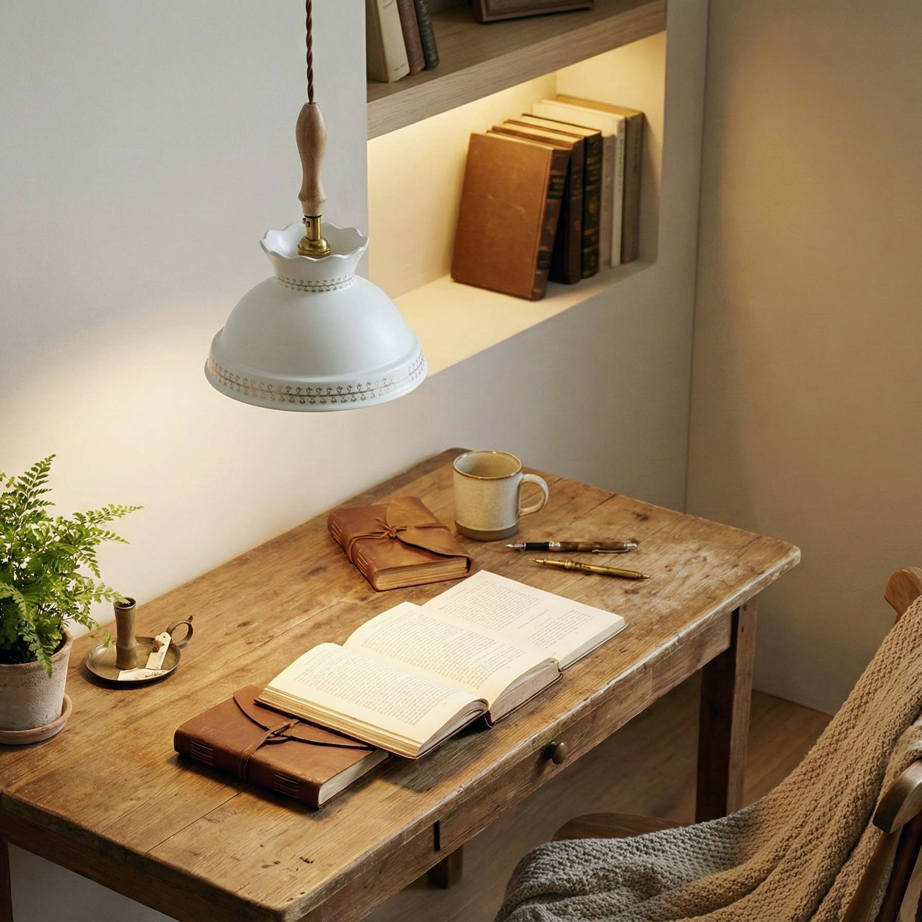 Dahlia Curve Pendant Light – Warm Ambient Glow Sculpted Craftsmanship Interiors