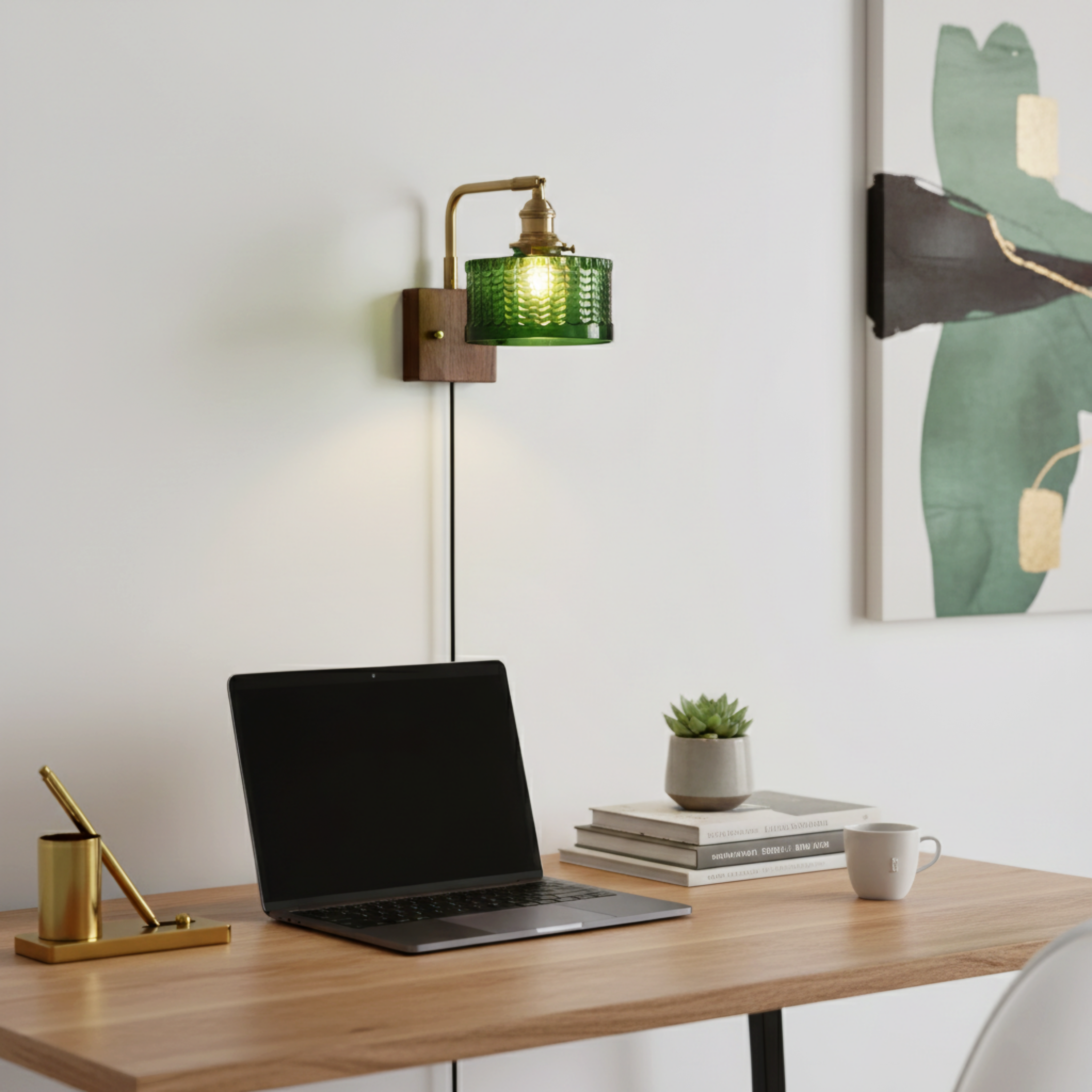 Verdant Dome Wall Lamp – Rustic Glass Shade Casts Dappled Forest Light Across Interiors