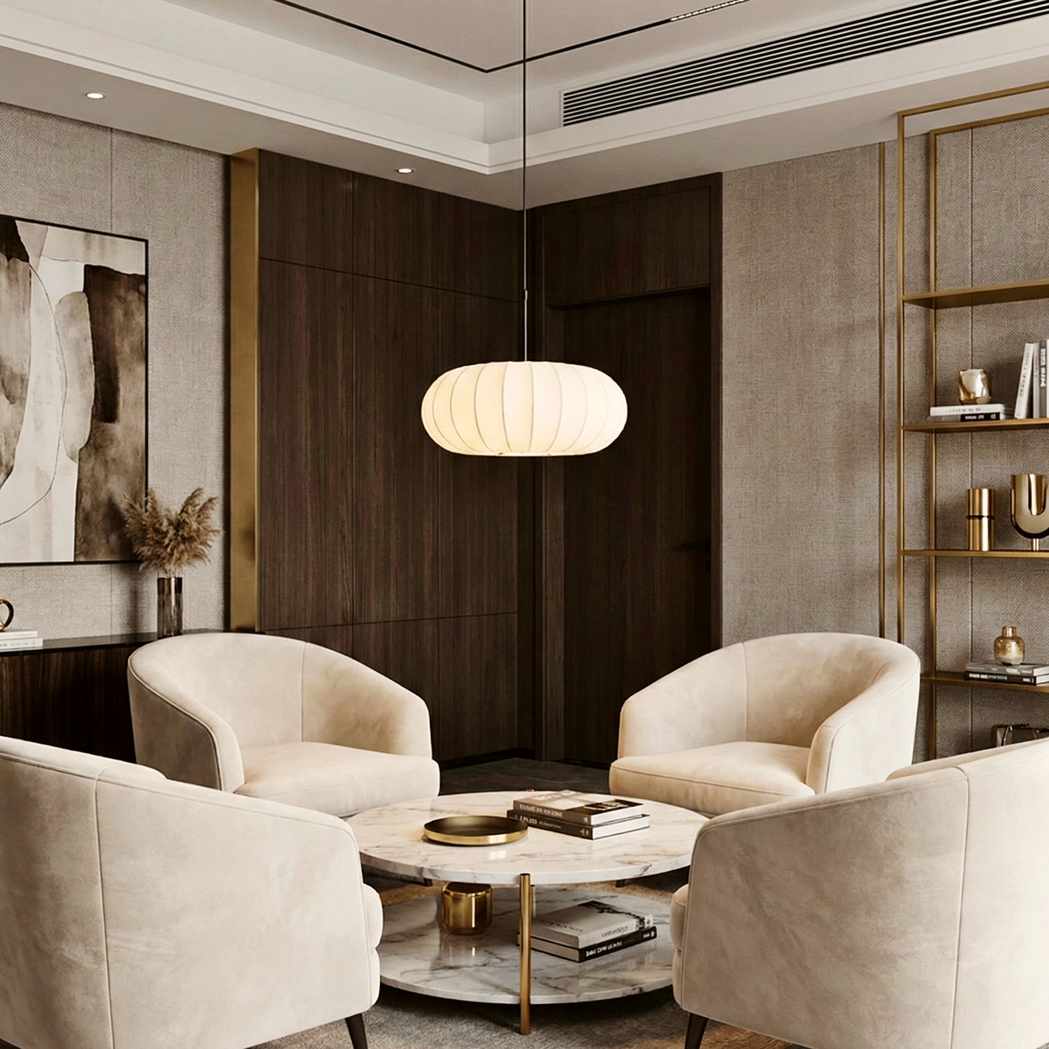 Opus Dome Pendant Lamp – Wabi Sabi Inspired Natural Materials Rustic Modern Interiors