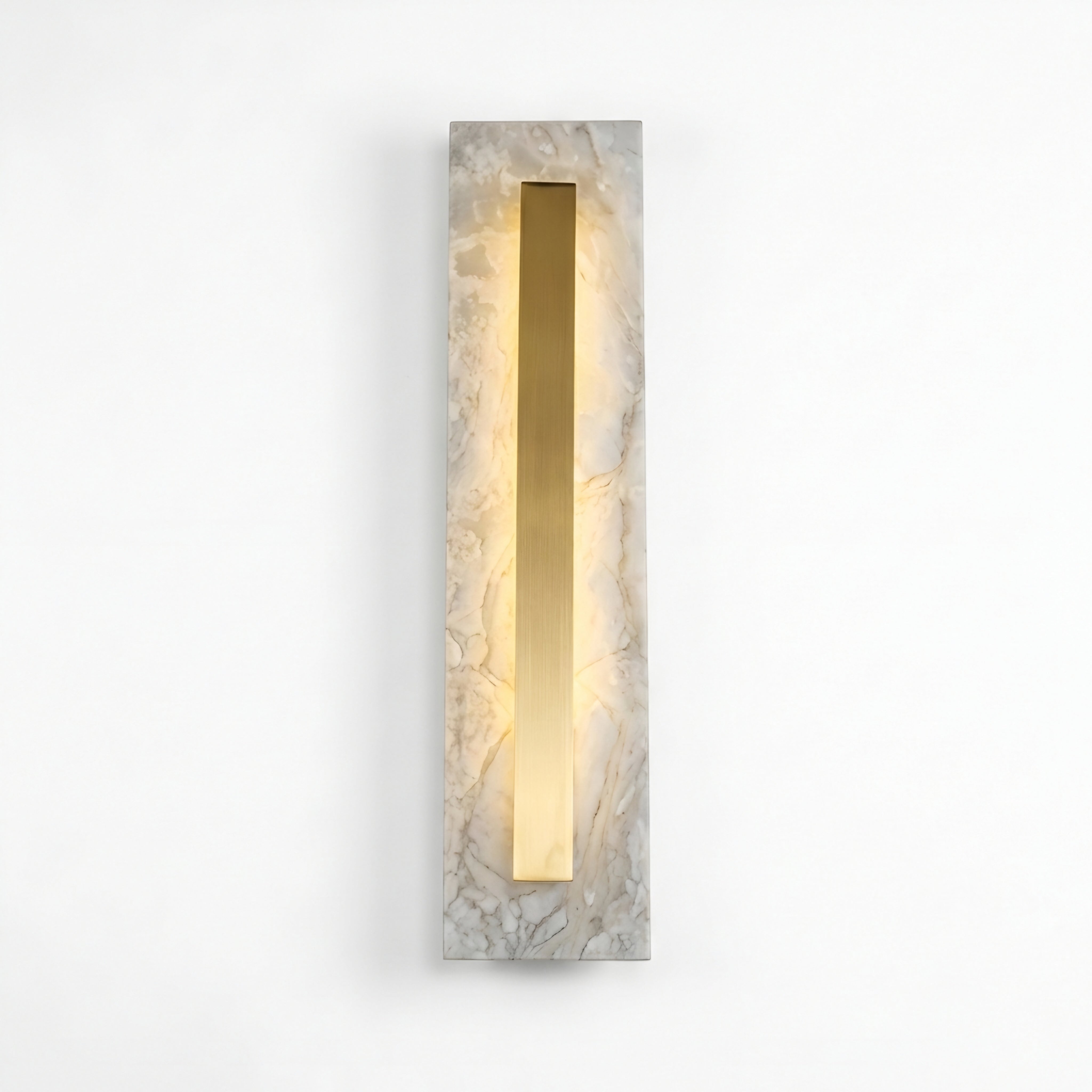 Aurielle Marble Oval Wall Lamp – Modern LED Indoor Marble Wall Sconce Bedside Hallway Lighting Fixture