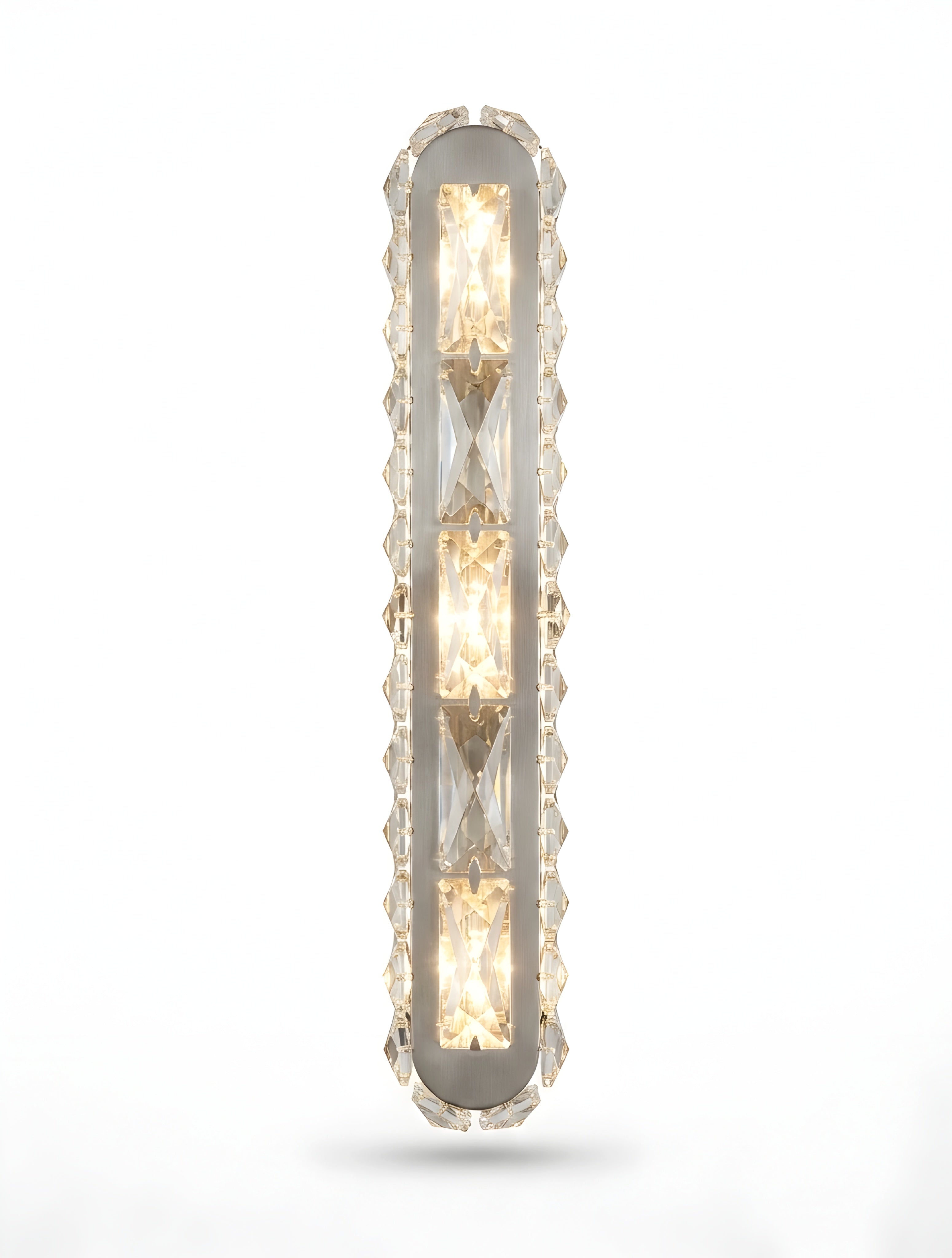 Celestique Dual Crystal Wall Lamp – Modern LED Bedroom Bedside Hallway Wall Sconce Fixture