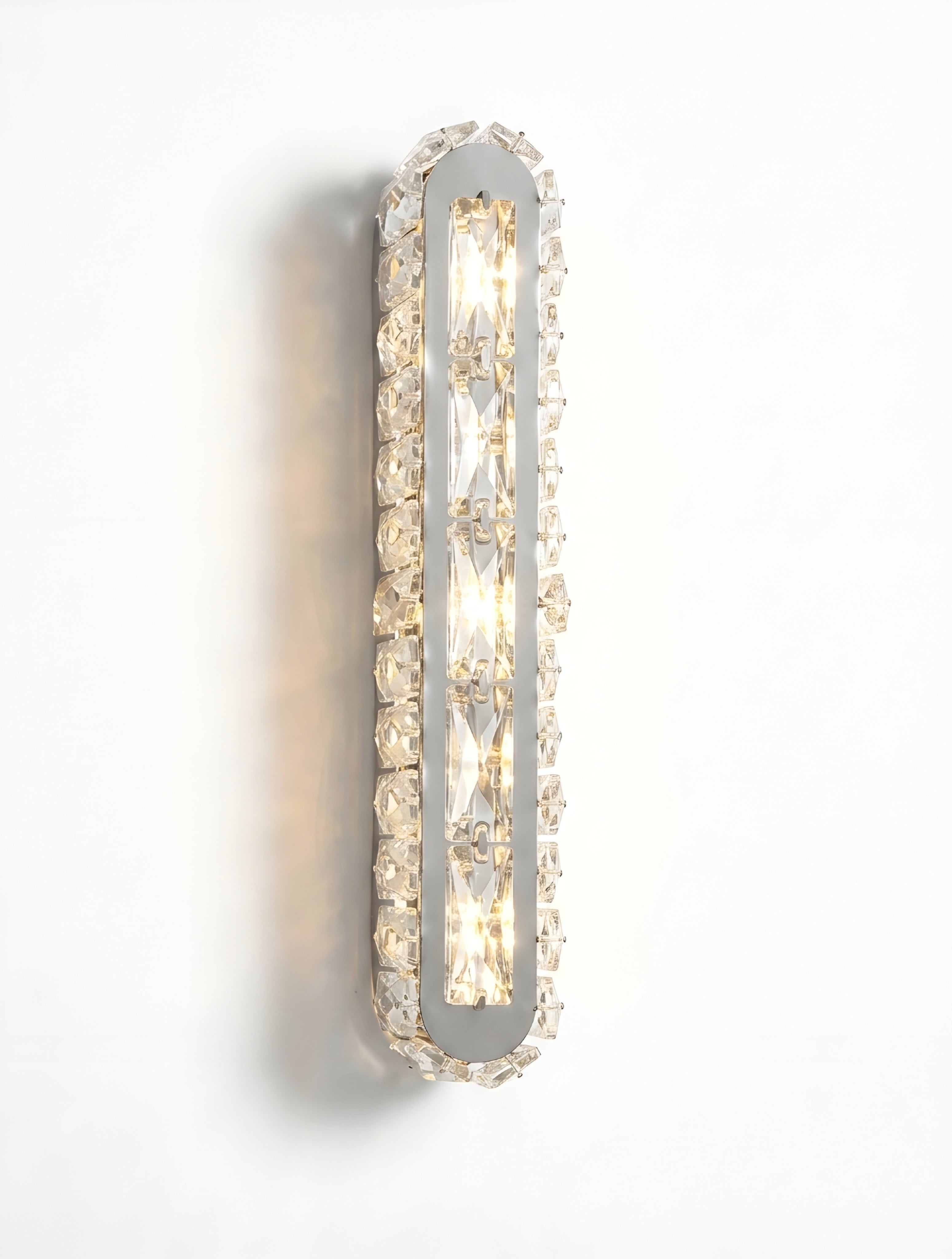 Celestique Dual Crystal Wall Lamp – Modern LED Bedroom Bedside Hallway Wall Sconce Fixture