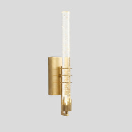 Lunaris Crystal Bar Wall Lamp – Modern LED Gold Black Vanity Hallway Sconce Fixture