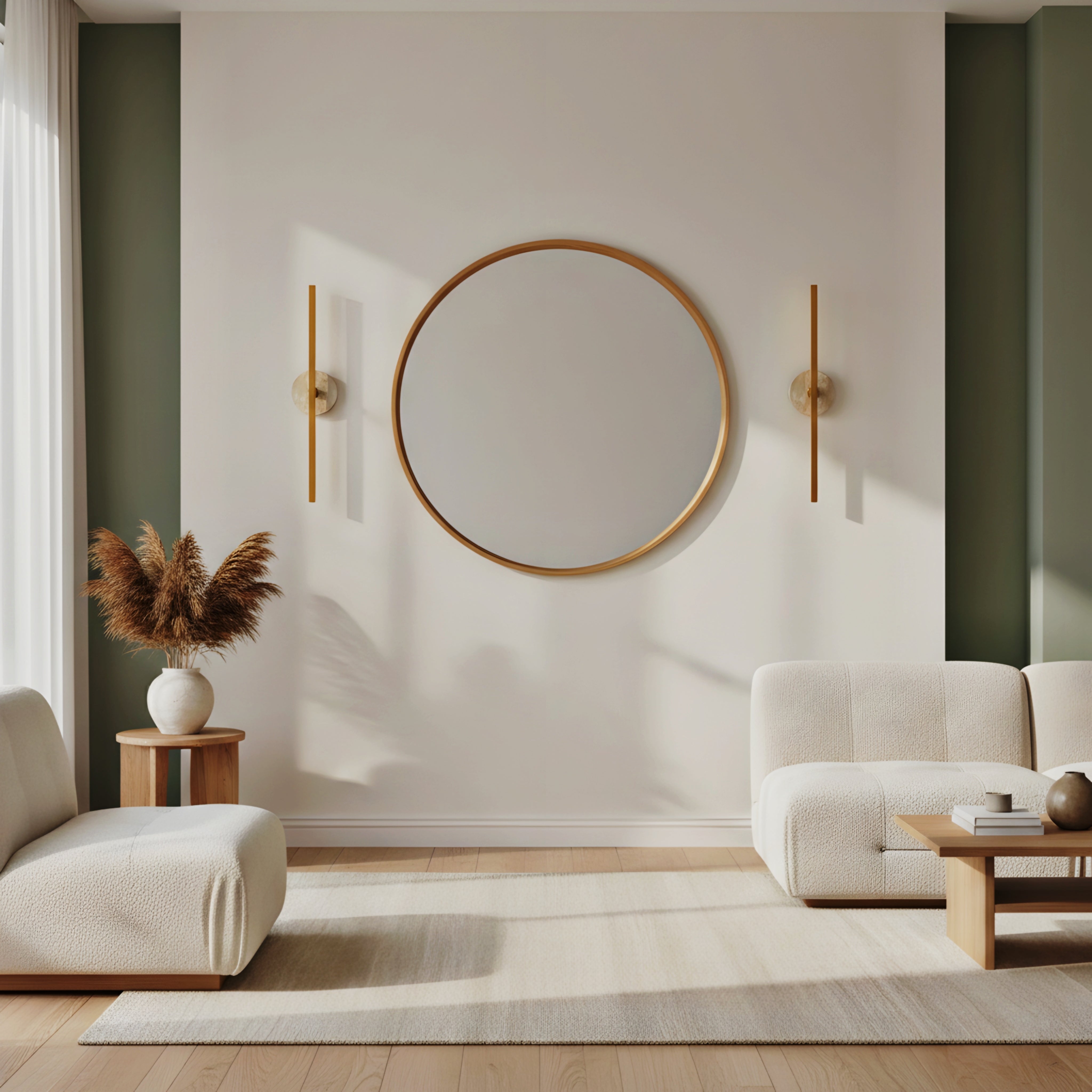 Linea Luxe Slim Wall Lamp – Modern Gold LED Vertical Bathroom Vanity Sconce Light