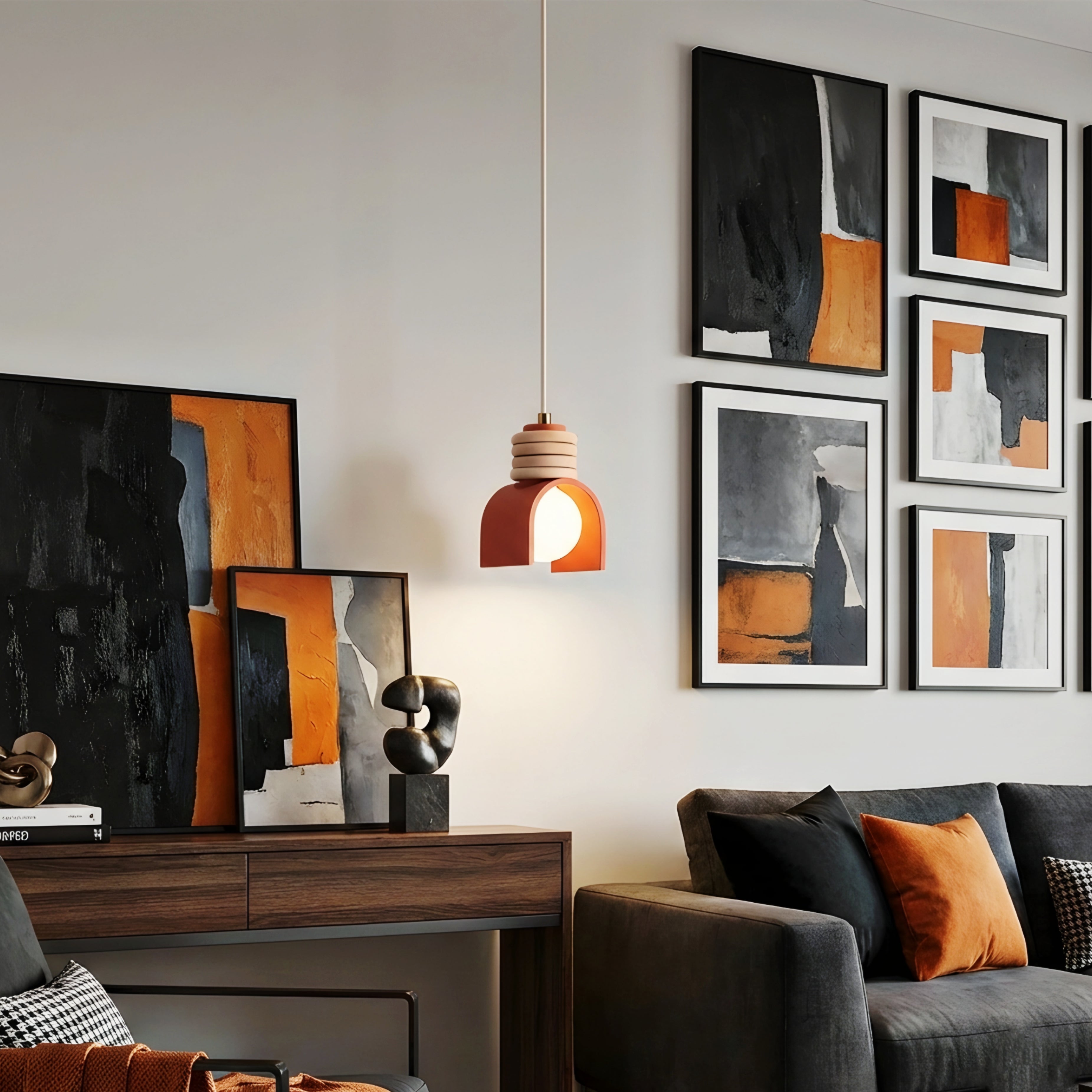 Arlo Arch Pendant Light – Modern Scandinavian Dome Kitchen Island Hanging Fixture