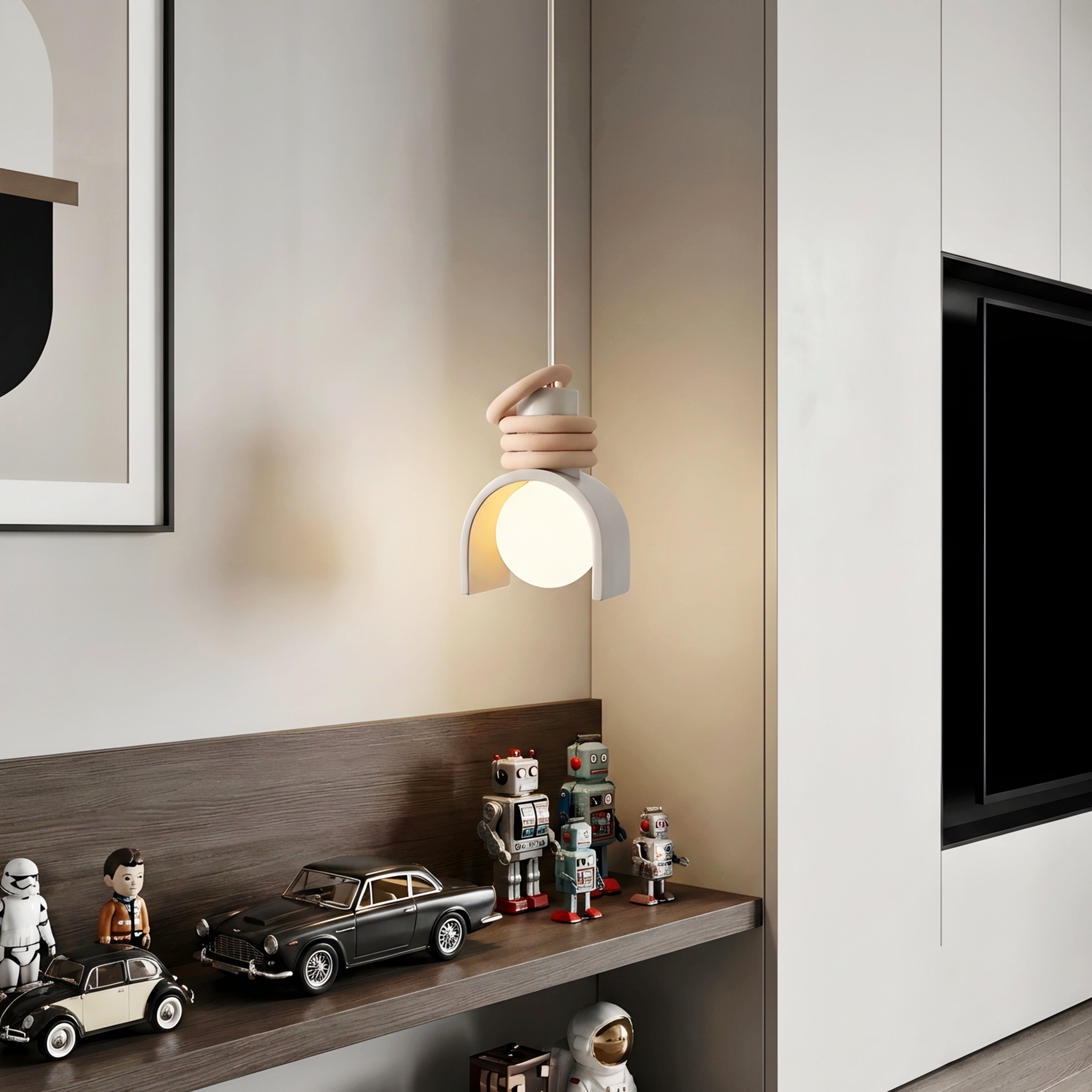 Arlo Arch Pendant Light – Modern Scandinavian Dome Kitchen Island Hanging Fixture