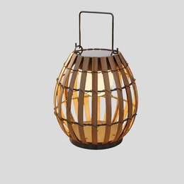Solara Woven Outdoor Lantern – Waterproof LED Garden Patio Decorative Light
