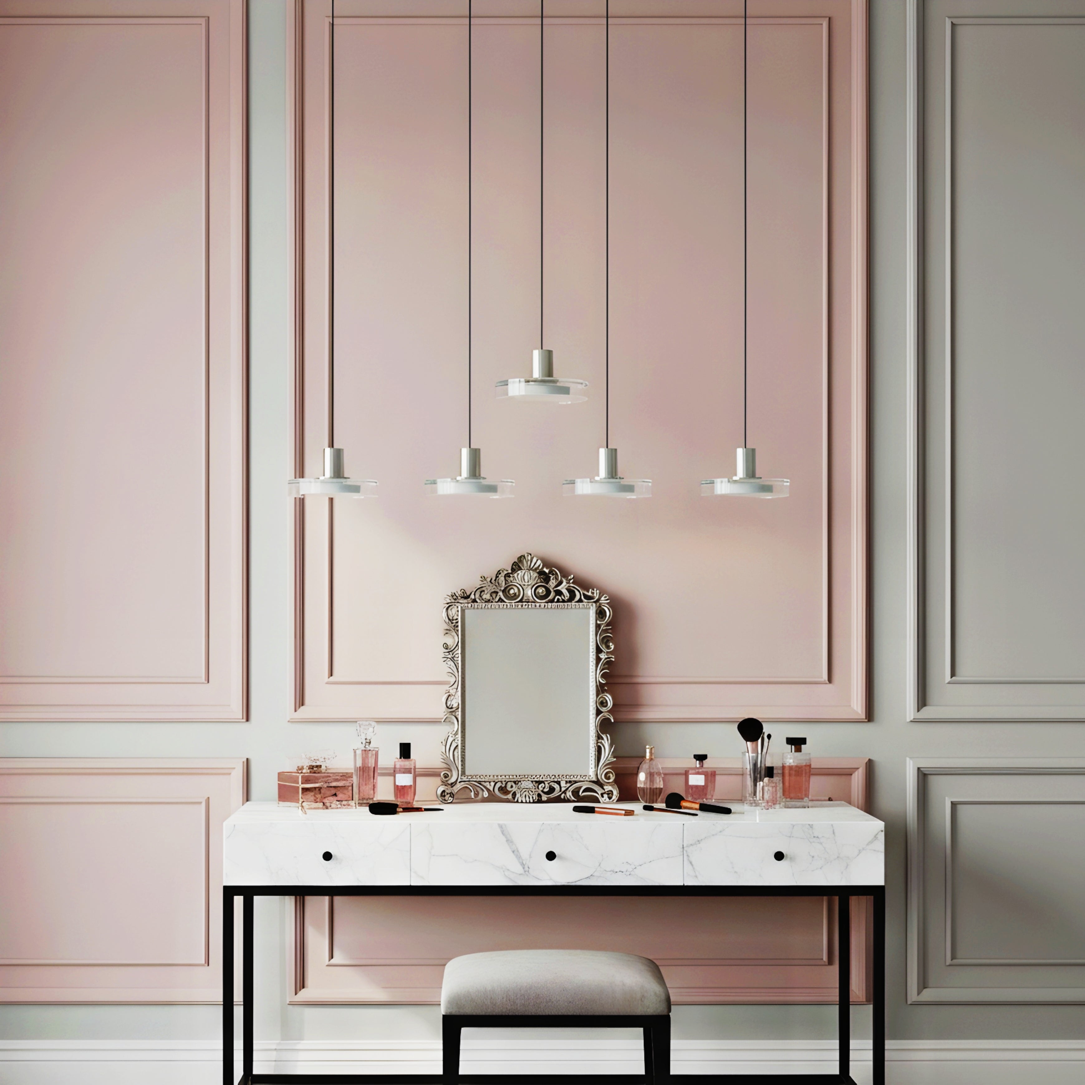 Aeris Halo Glass Pendant Light – Modern Minimalist LED Dining Table Hanging Ceiling Fixture