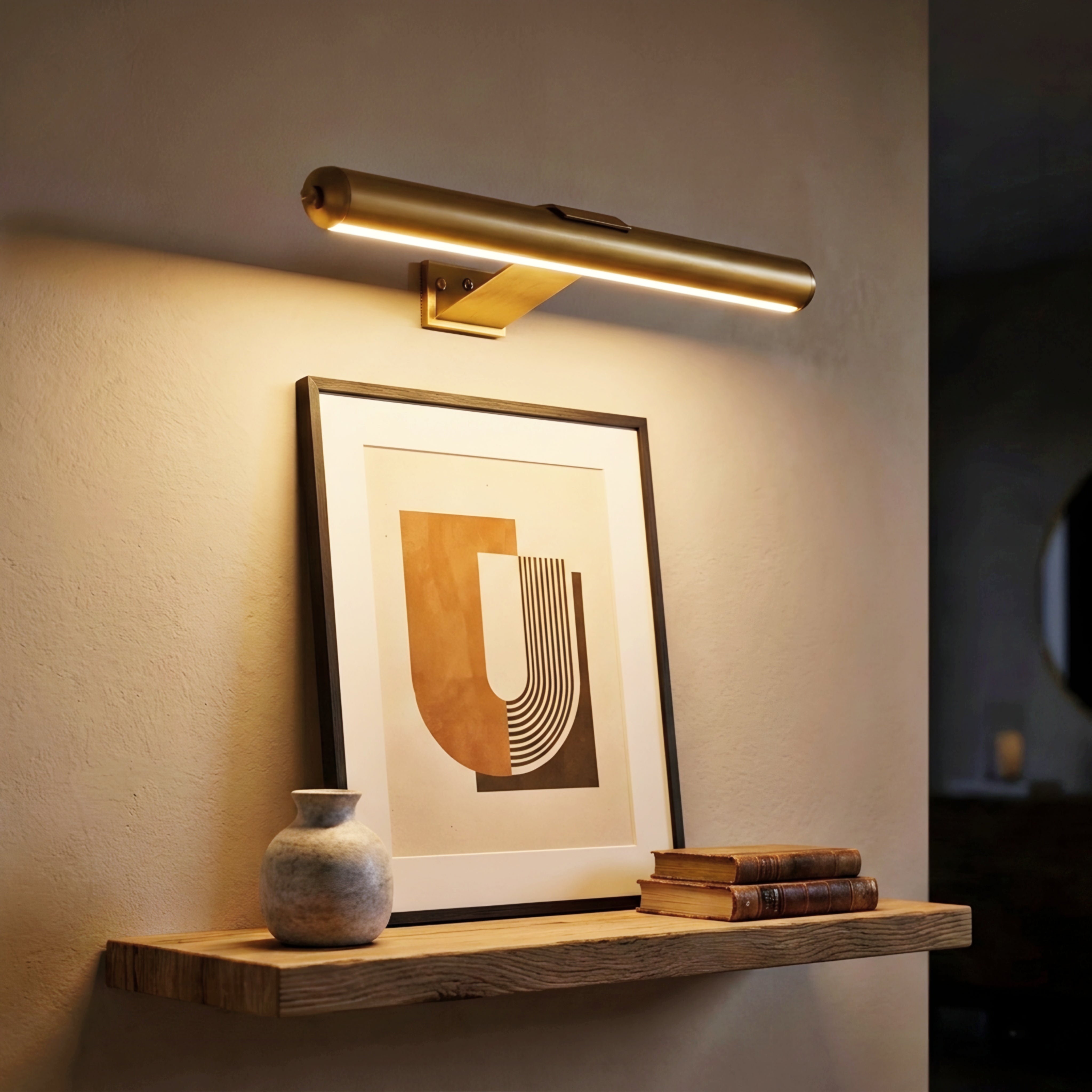 Galerie Cordless Picture Light – Rechargeable LED Wall Art Lighting Fixture