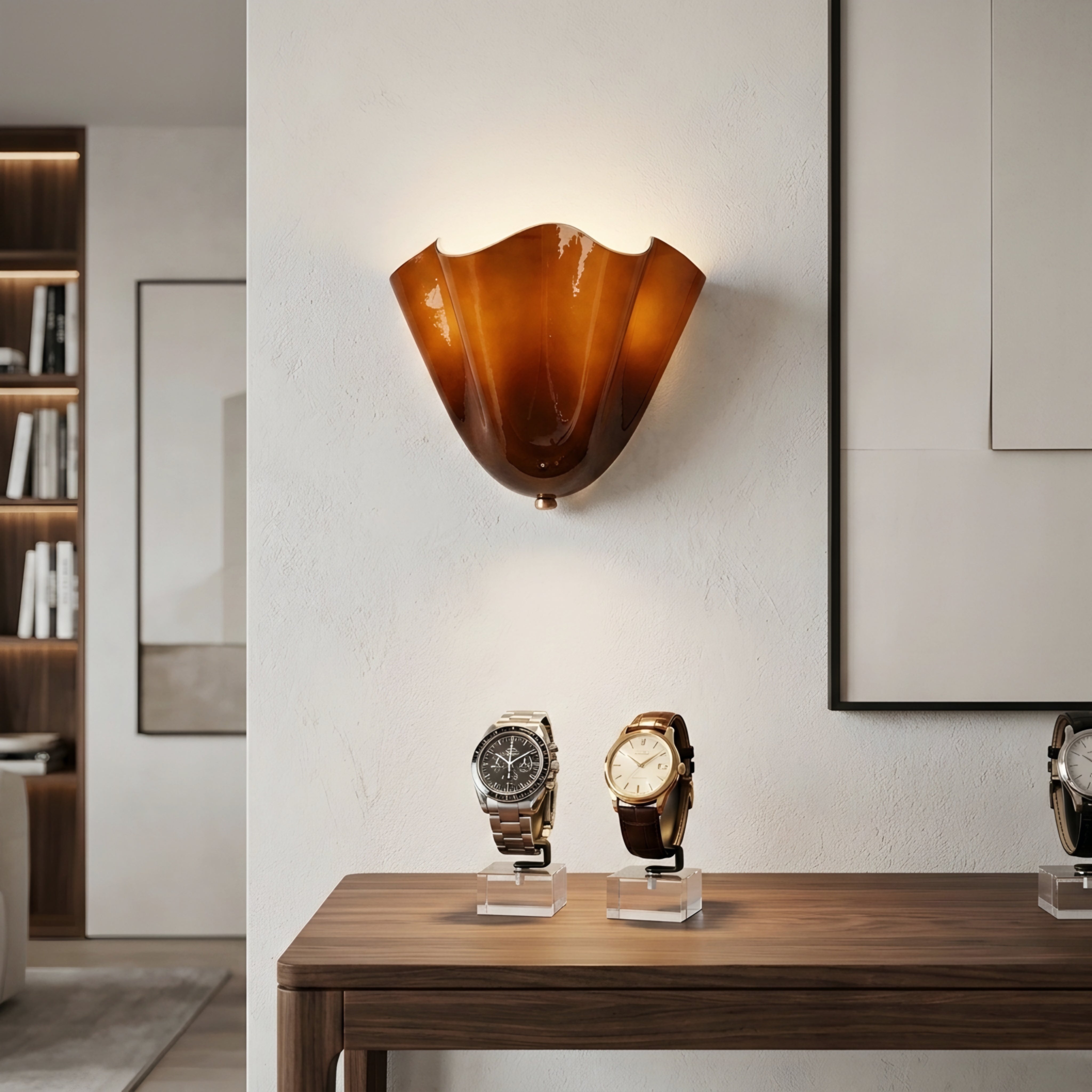 Petal Glow Opal Glass Wall Sconce – Soft Modern Ambient Wall Lamp Fixture