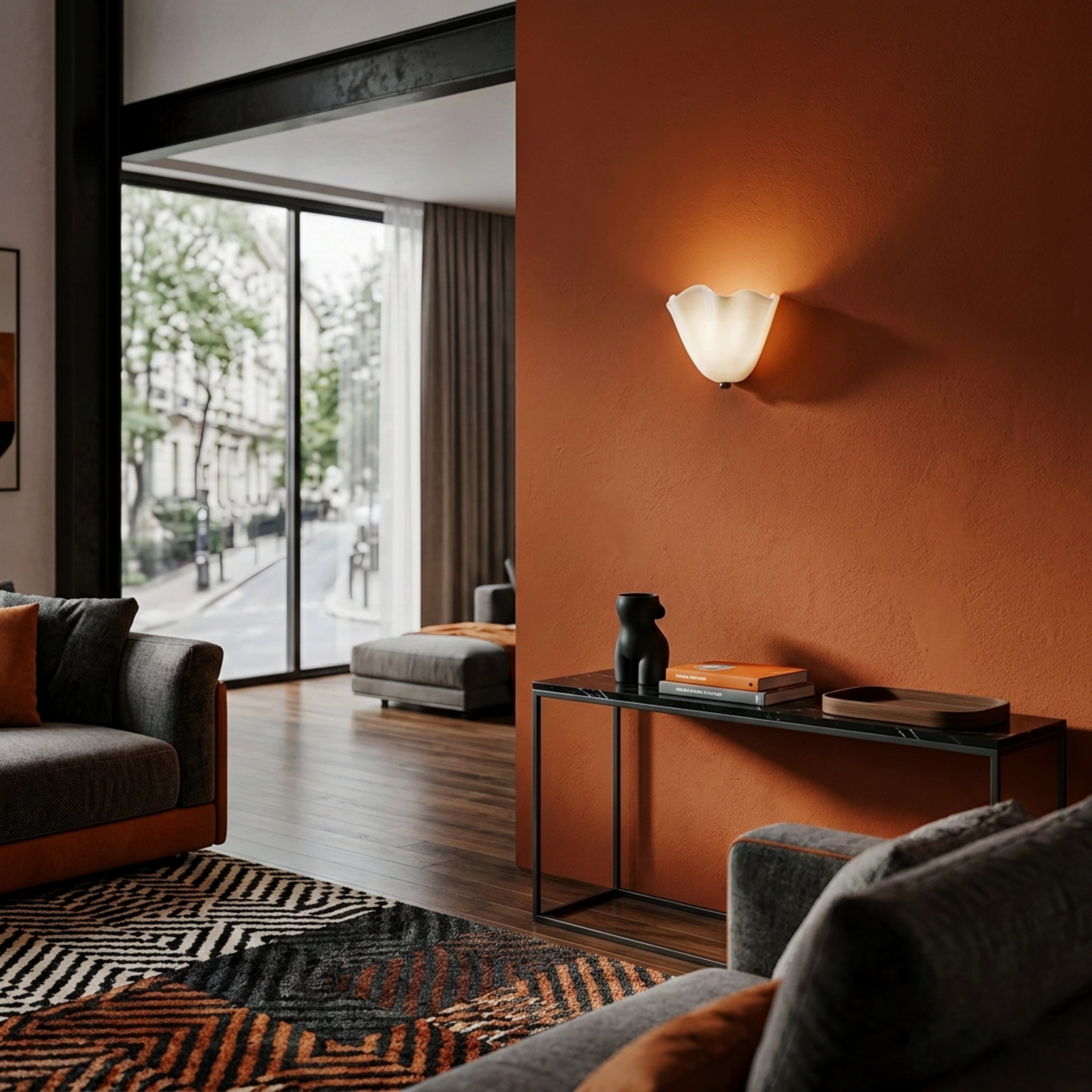 Petal Glow Opal Glass Wall Sconce – Soft Modern Ambient Wall Lamp Fixture