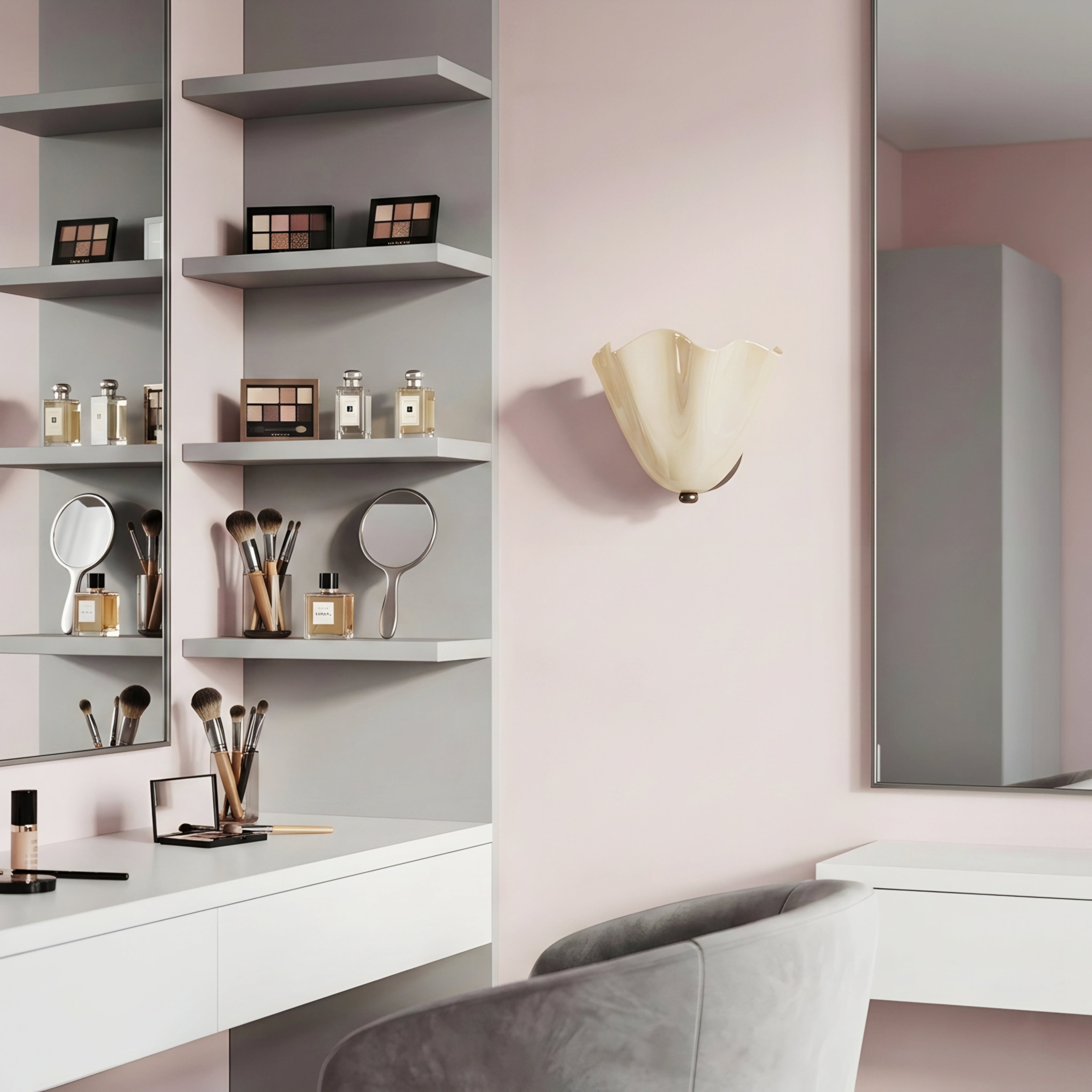 Petal Glow Opal Glass Wall Sconce – Soft Modern Ambient Wall Lamp Fixture