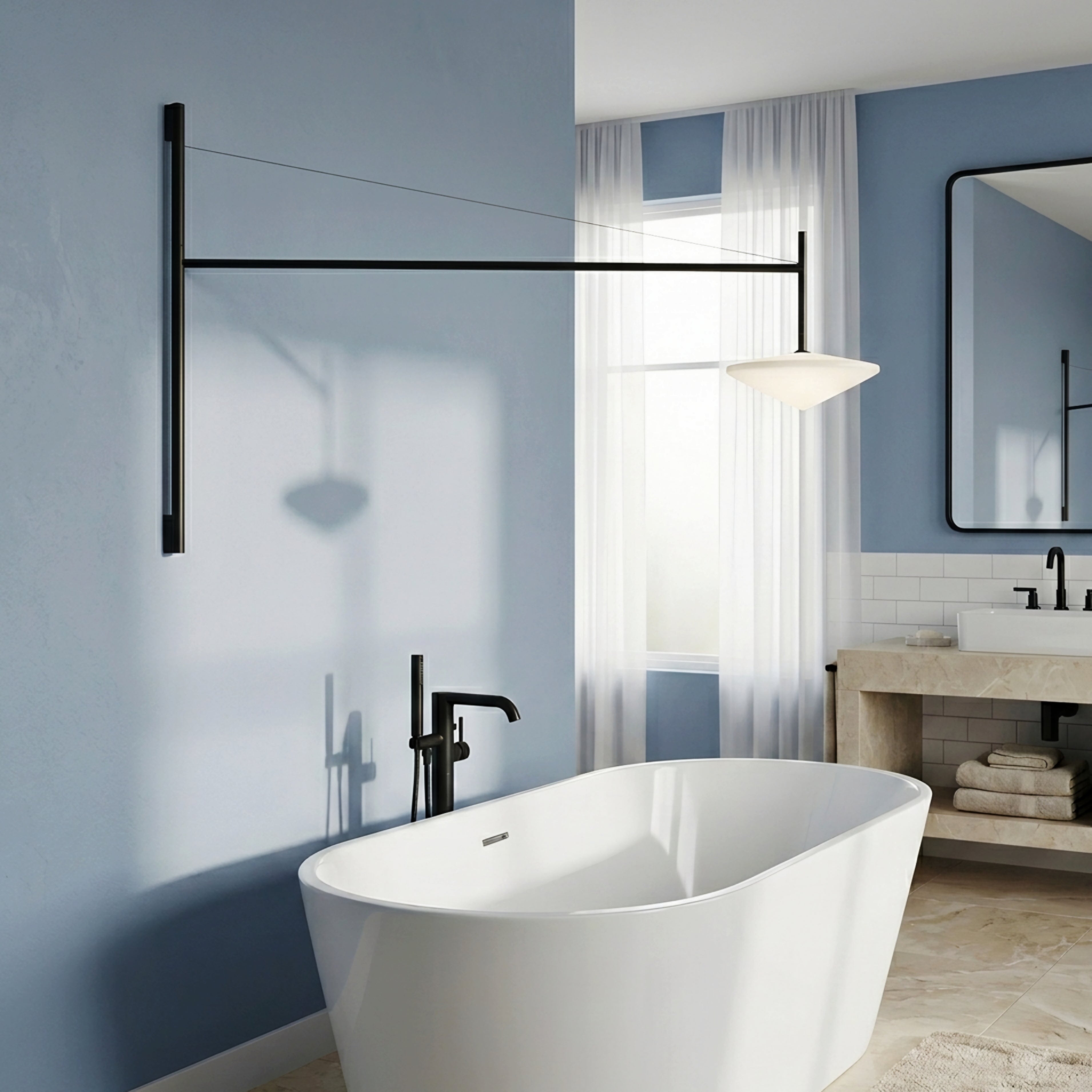 Tempo Reach Wall Sconce – Minimalist Long Arm Wall Lighting Fixture